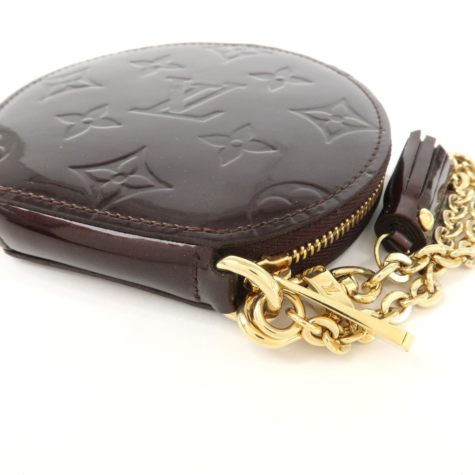 Louis Vuitton Vernis Leather Porte Monnaie Chapeau Coin Case M91413 Used