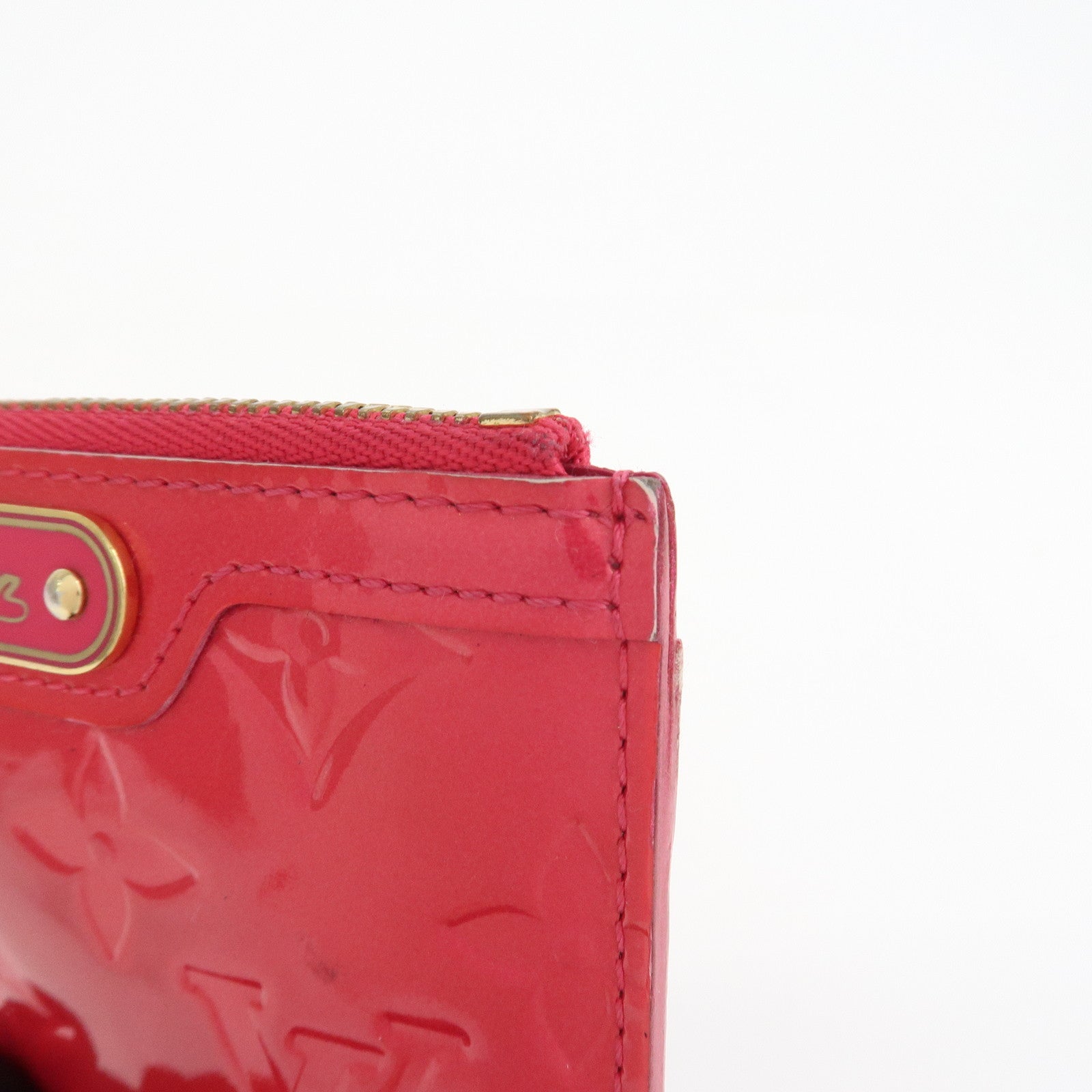 Louis Vuitton Monogram Vernis Leather Pochette Cles NM Pink M93637