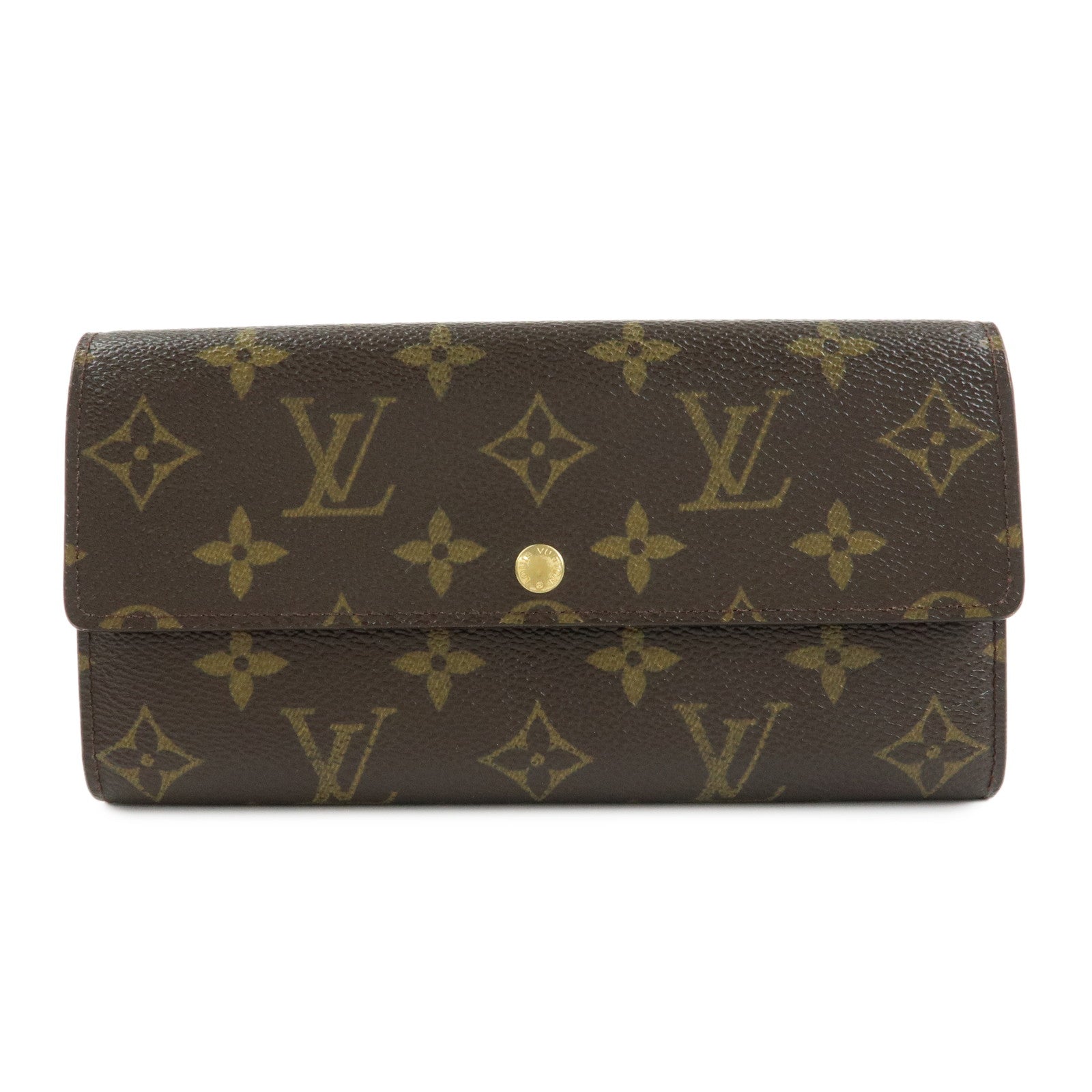 Louis Vuitton Monogram Porte Monnaie Credit Long Wallet M61726