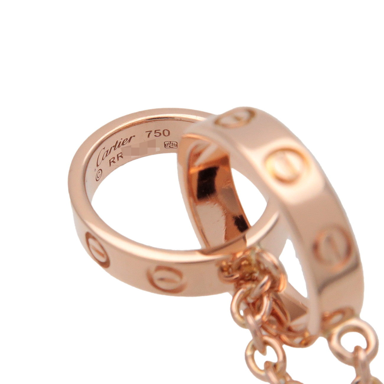 Cartier Baby Love Necklace K18 750PG Rose Gold B7212300