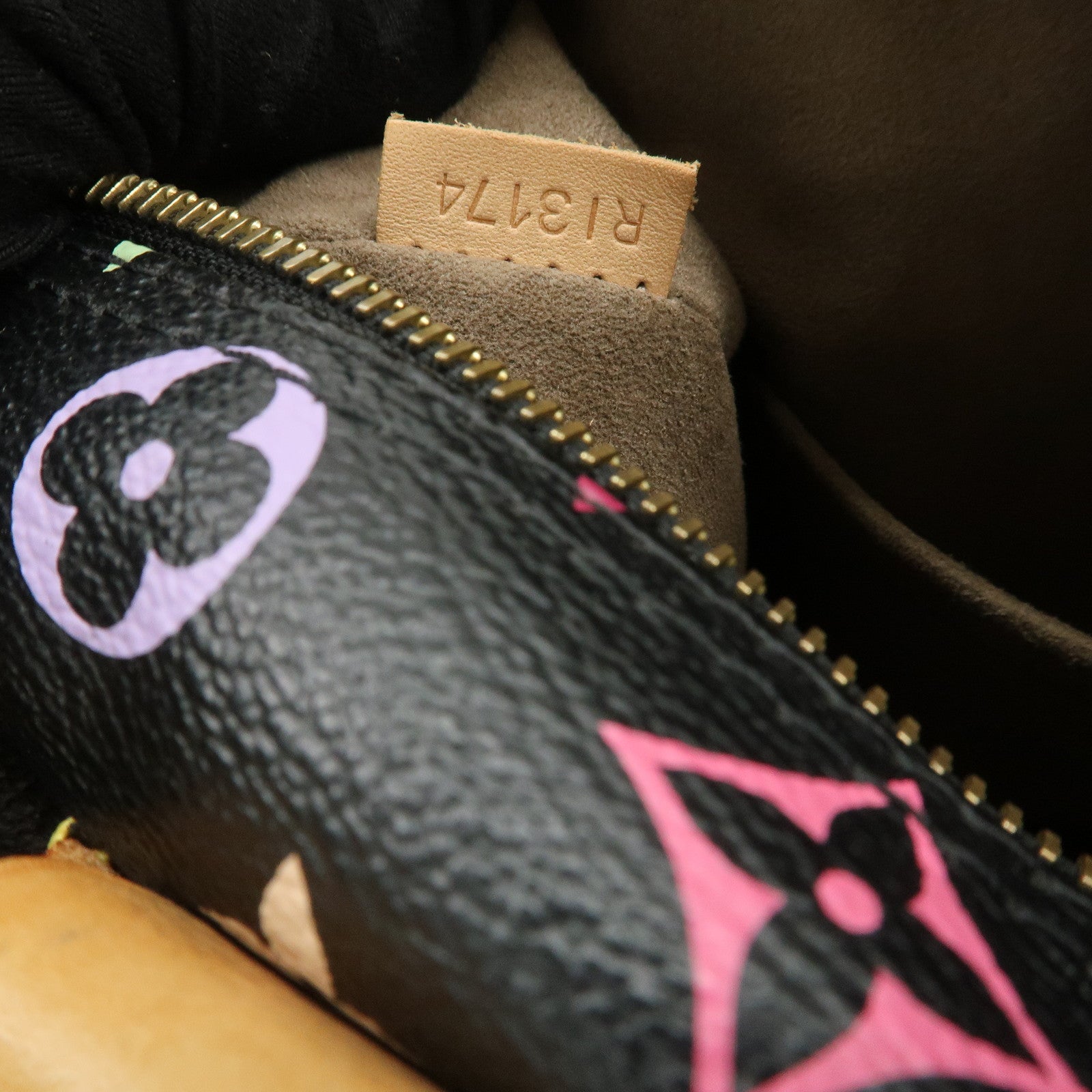 Louis Vuitton Monogram Multicolor Speedy 30 Boston Bag Noir M92642