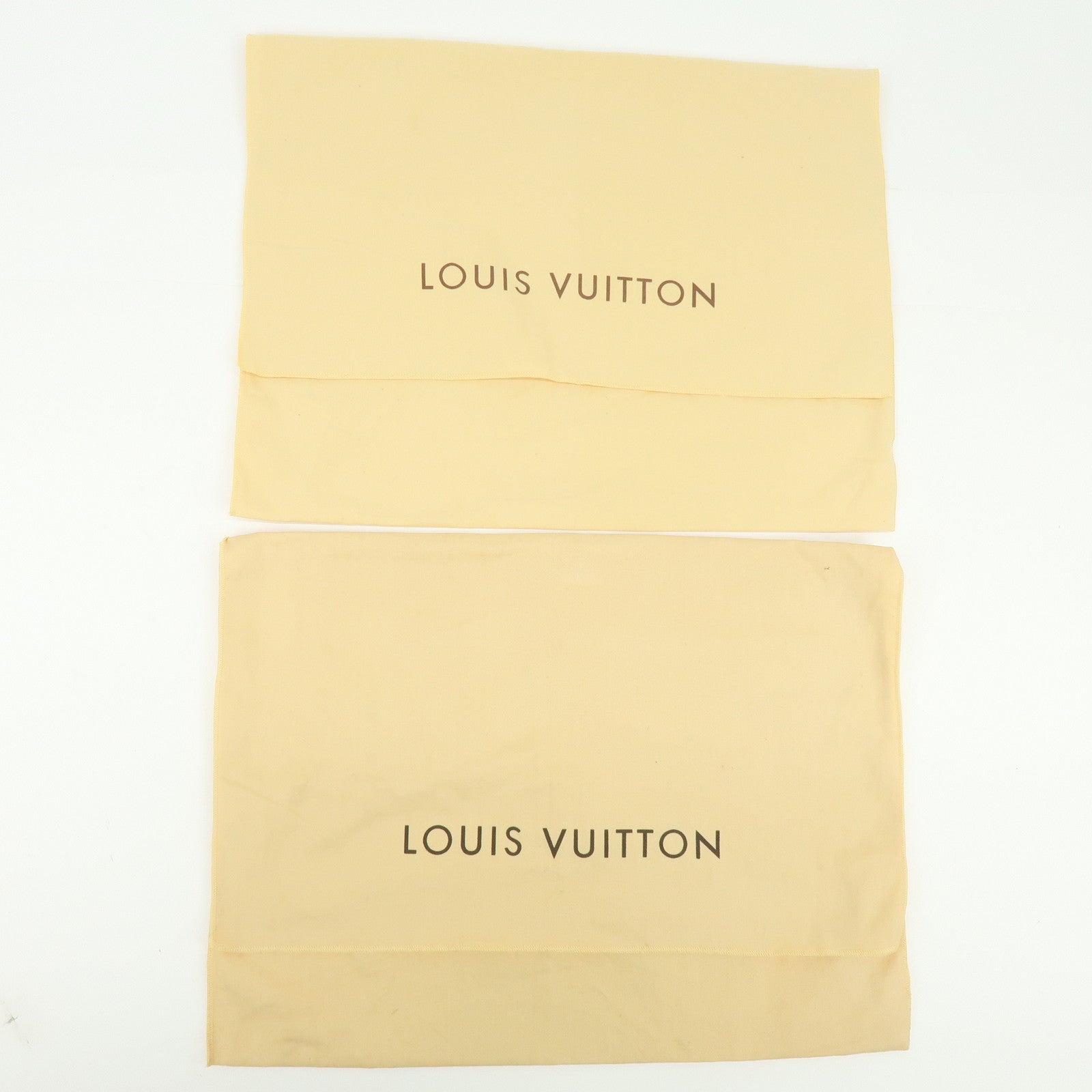 Loiuis Vuitton Set Of 10 Dust Bag Flap Style Beige Brown