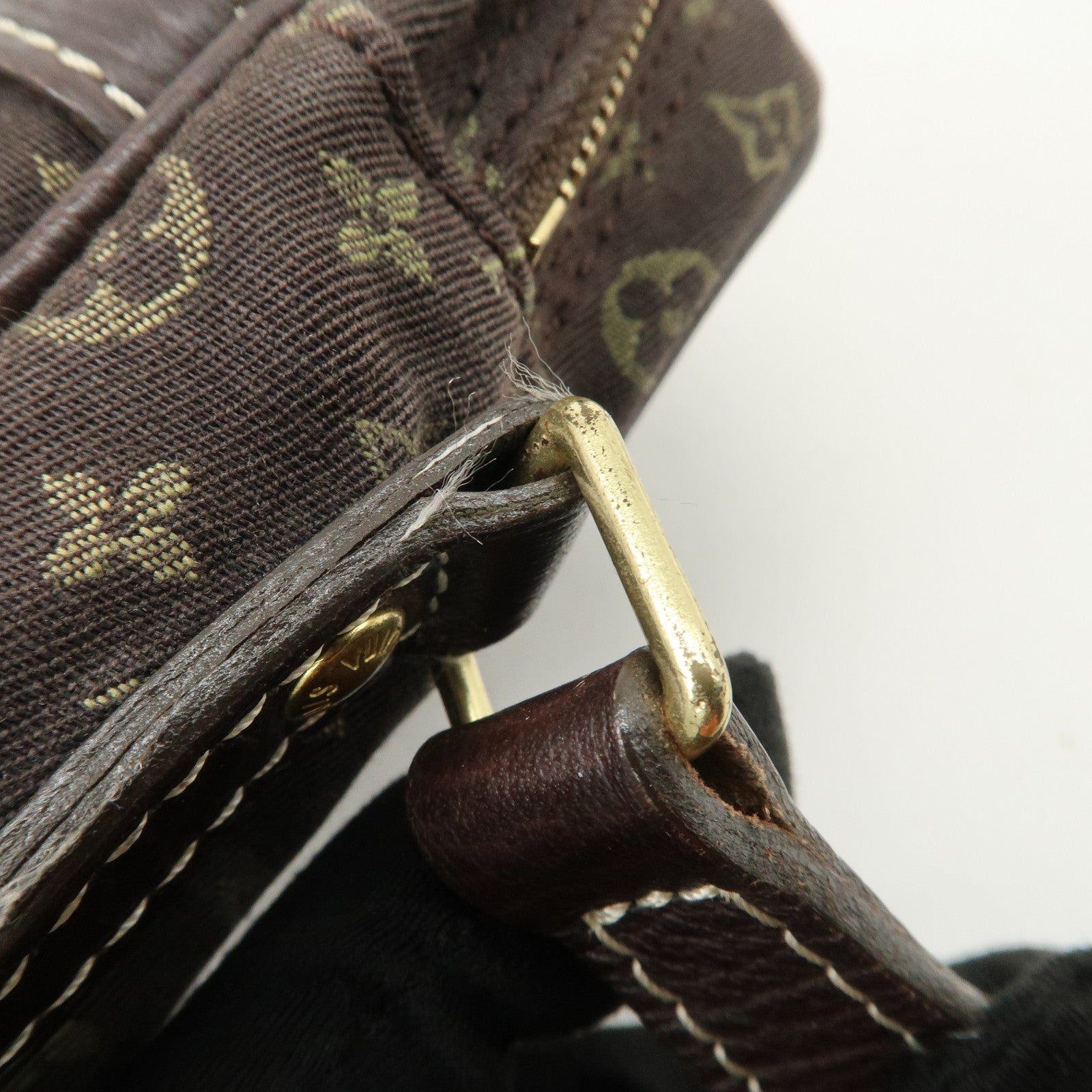 Louis Vuitton Monogram Mini Lin Danube Shoulder Bag Brown M95228