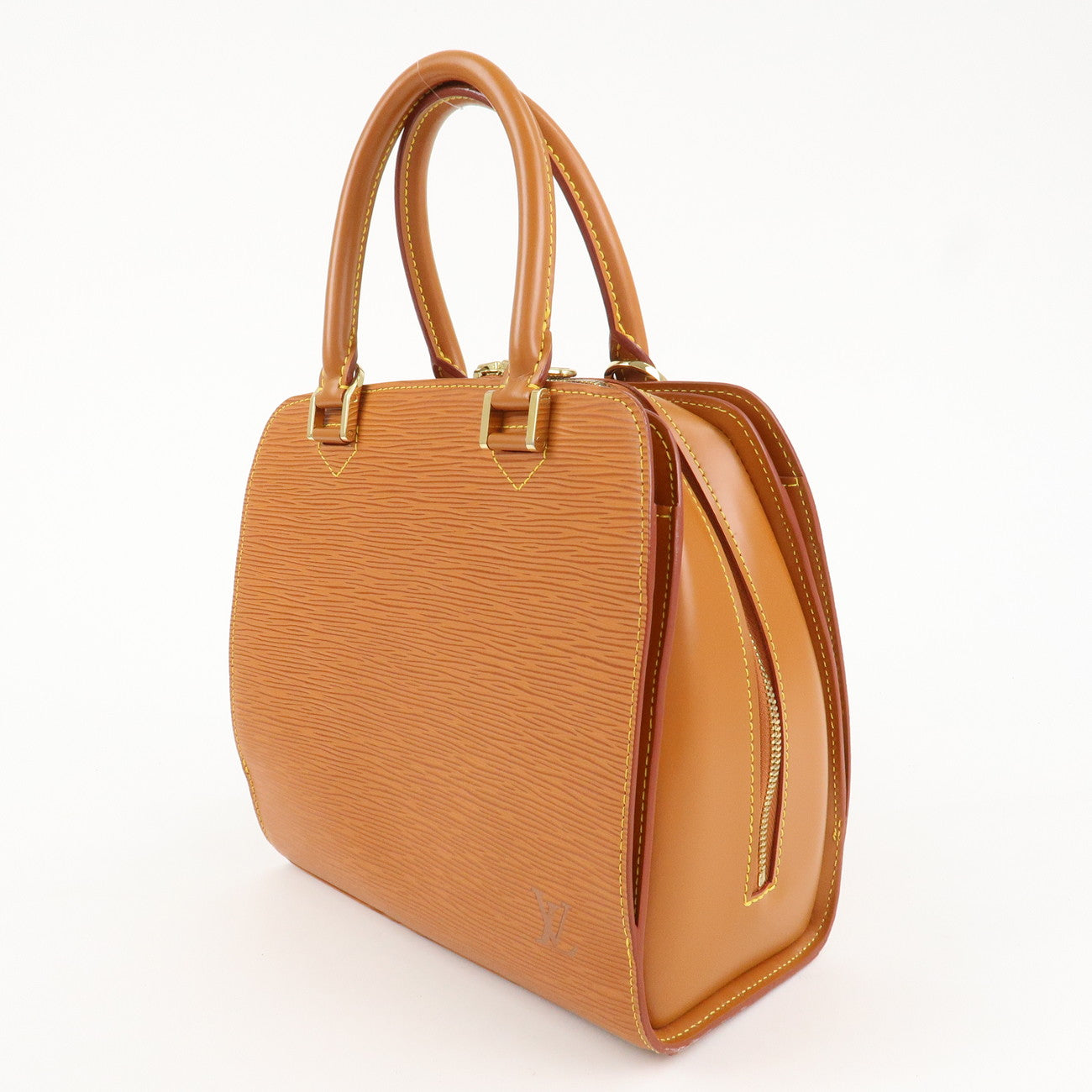 Louis Vuitton Epi Pont Neuf Hand Bag Zipang Gold M52058 Used