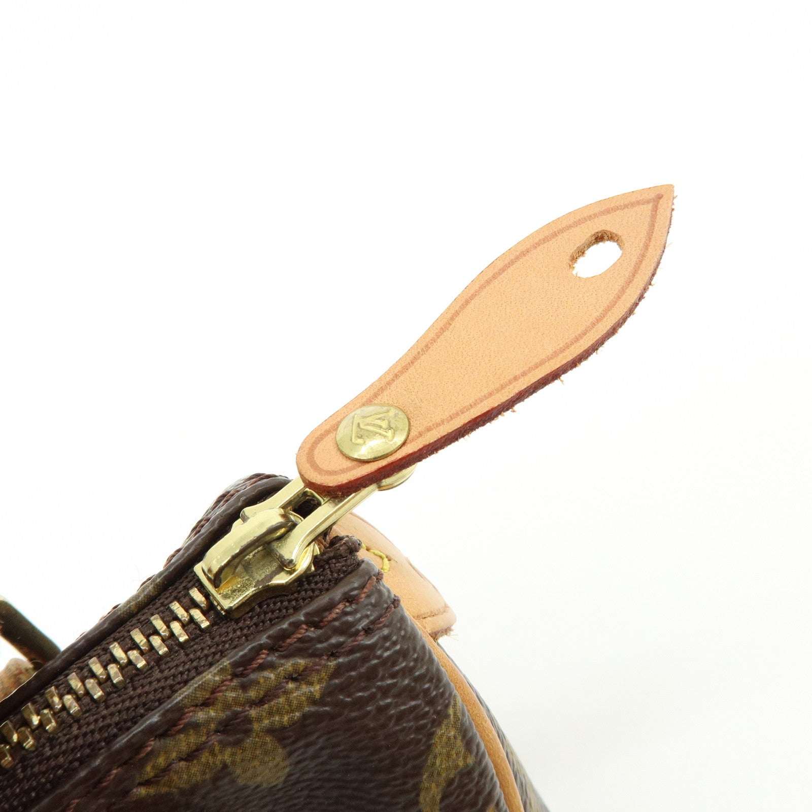 Louis Vuitton Monogram Mini Speedy Hand Bag Brown M41534