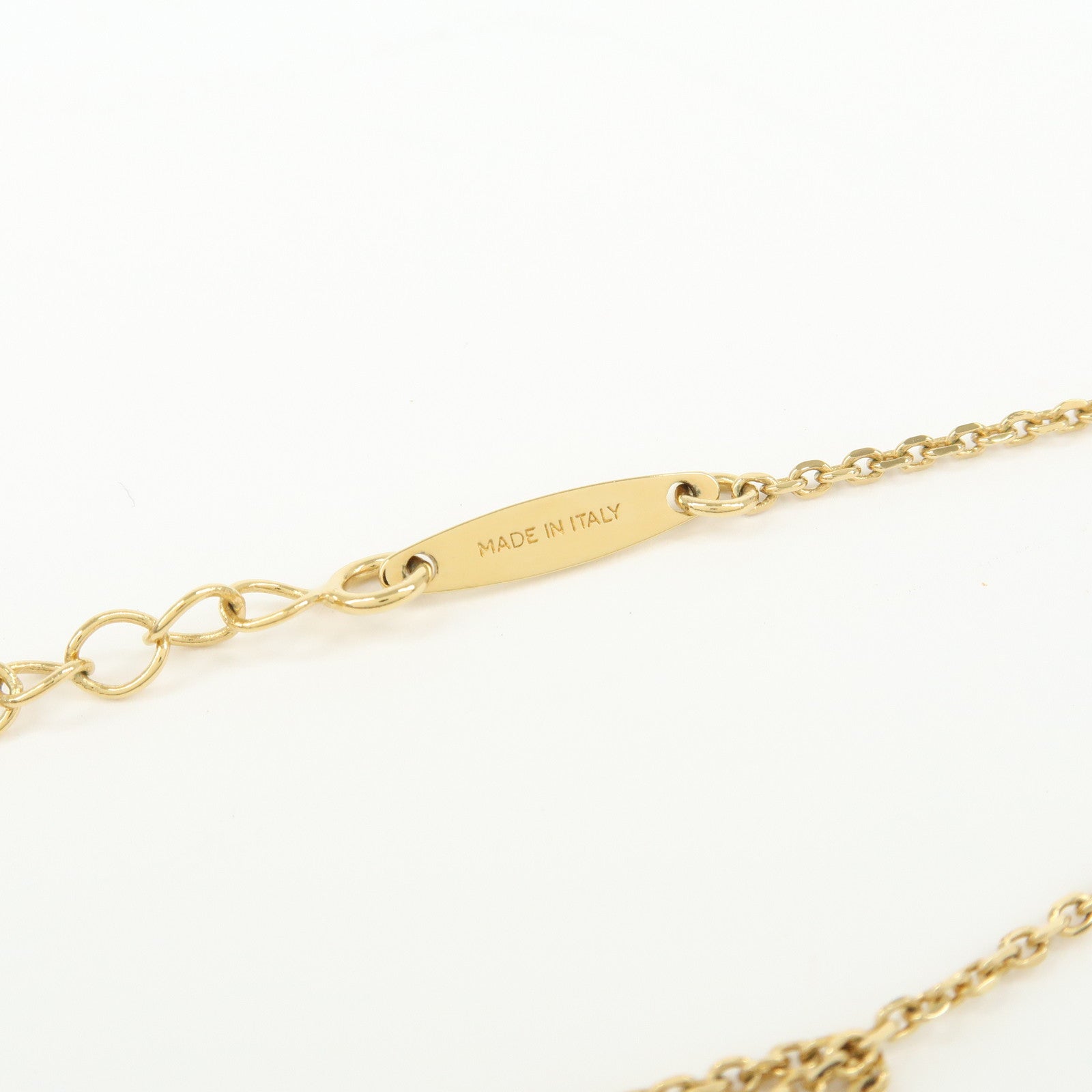 Ferragamo Gancini Logo Metal Necklace Gold