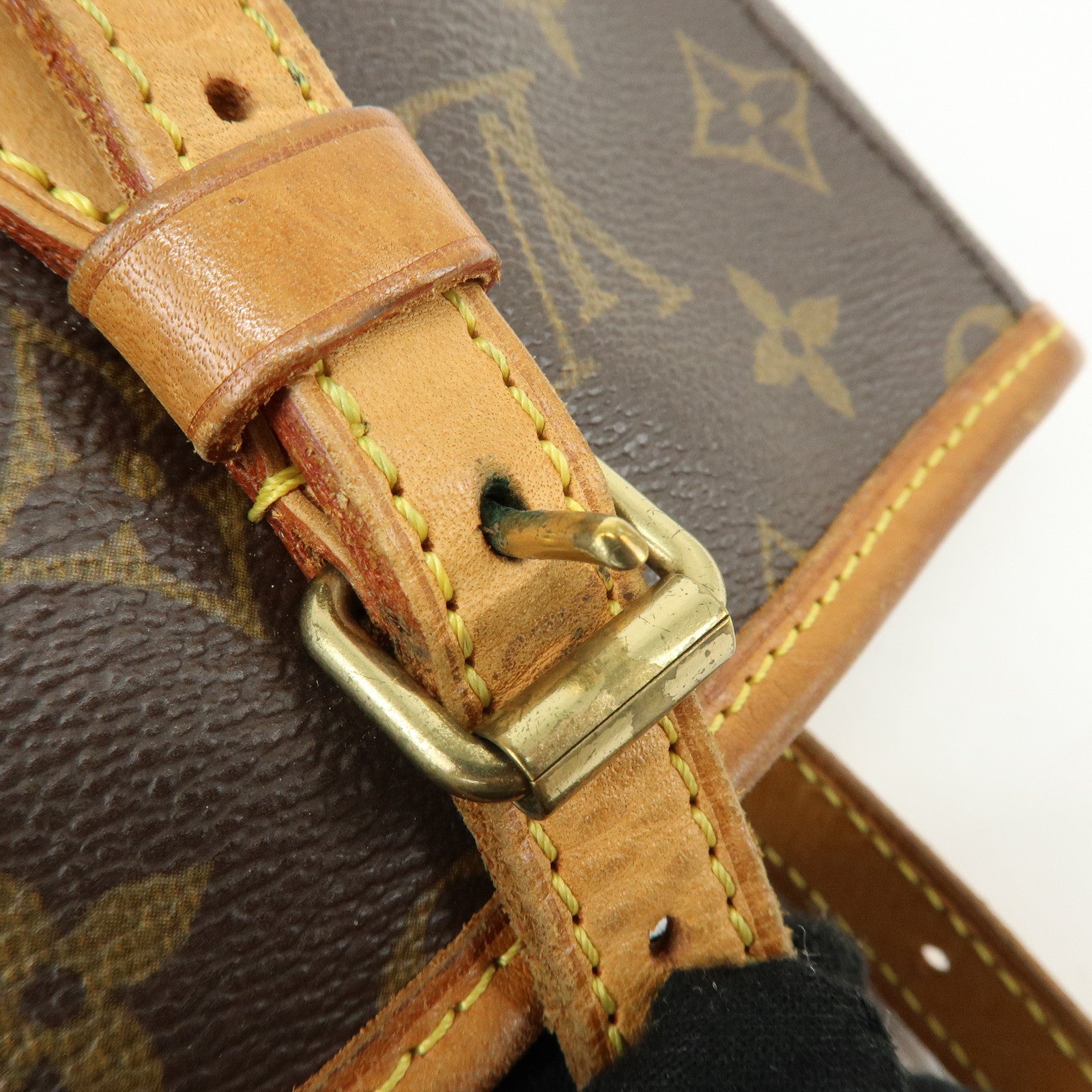 Louis Vuitton Monogram Canvas Bucket PM Hand Bag Brown M42238