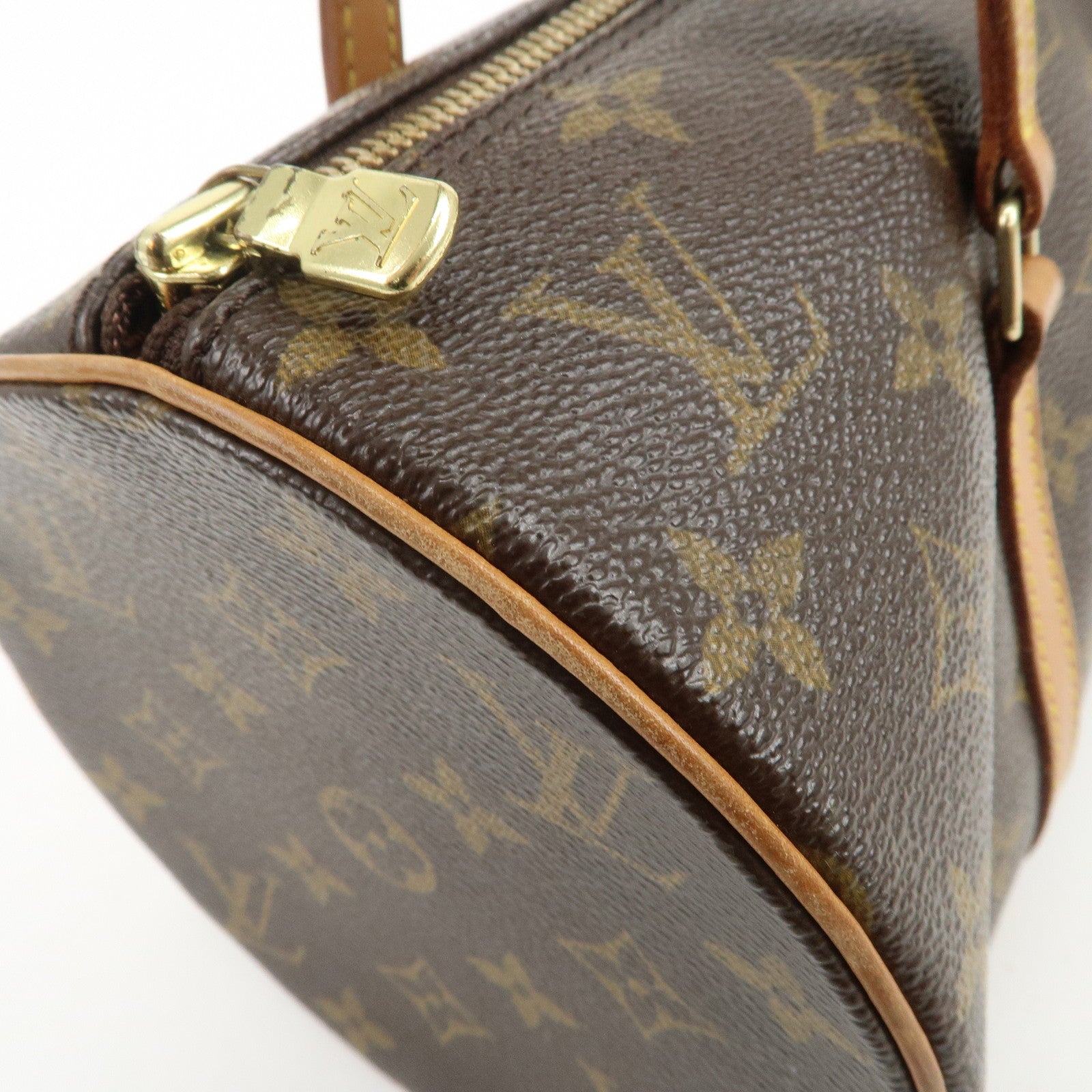 Louis Vuitton Monogram Papillon 30 Hand Bag Brown M51385