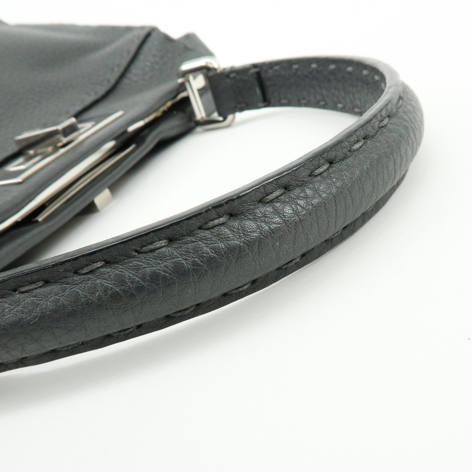 FENDI Selleria Peekaboo Calf Leather 2Way Shoulder Hand Bag 8BN226