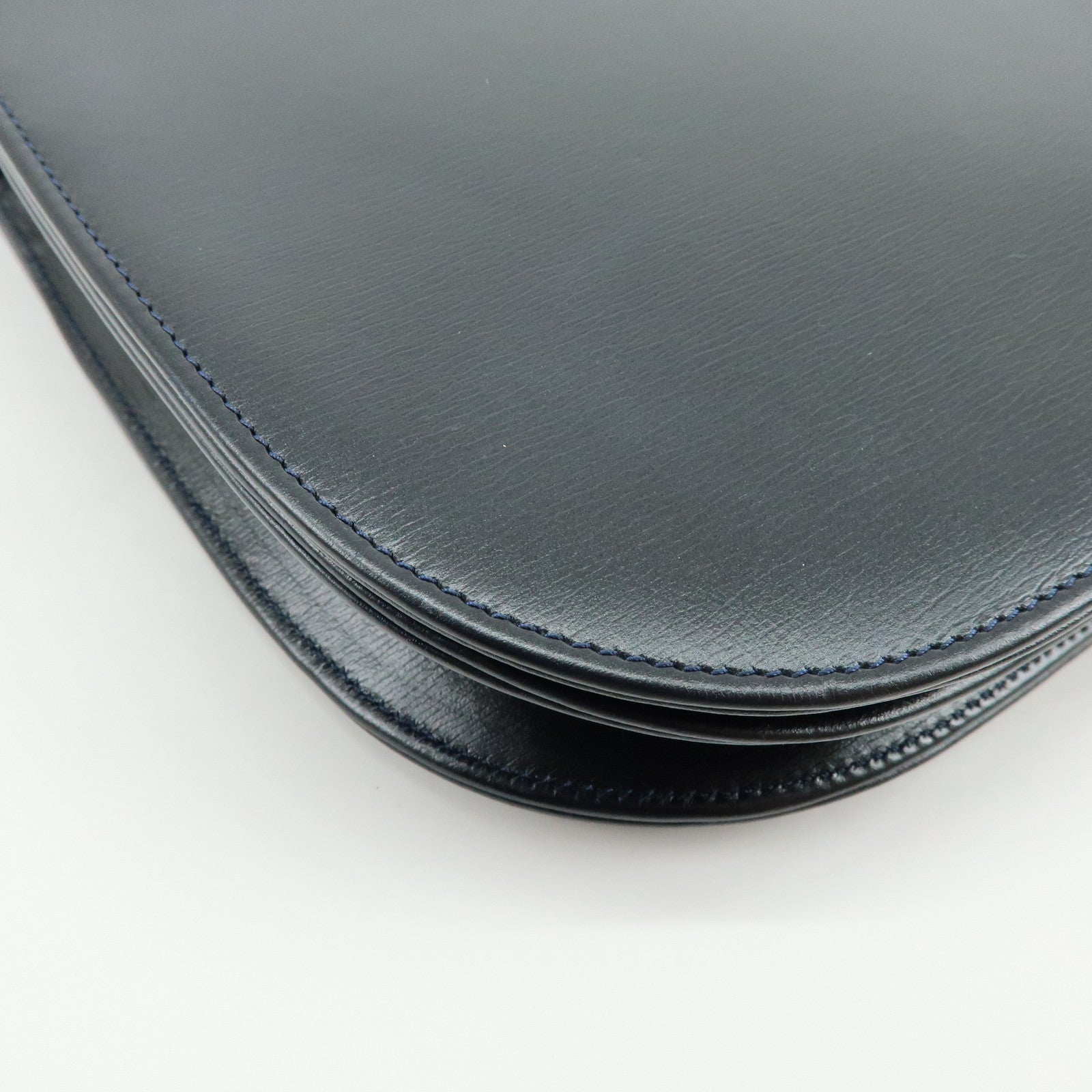 Cartier Leather Shoulder Bag Crossbody Bag Black