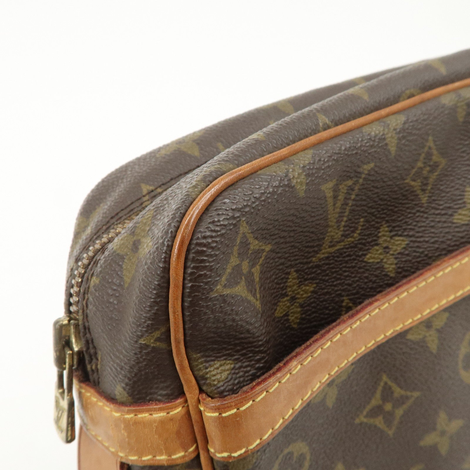 Louis Vuitton Monogram Compiegne 28 Pouch Clutch Bag Brown M51845