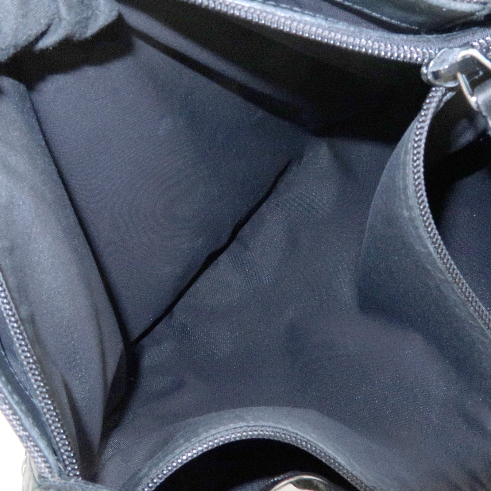 GUCCI GG Canvas Leather Shoulder Bag Hand Bag Black 179777