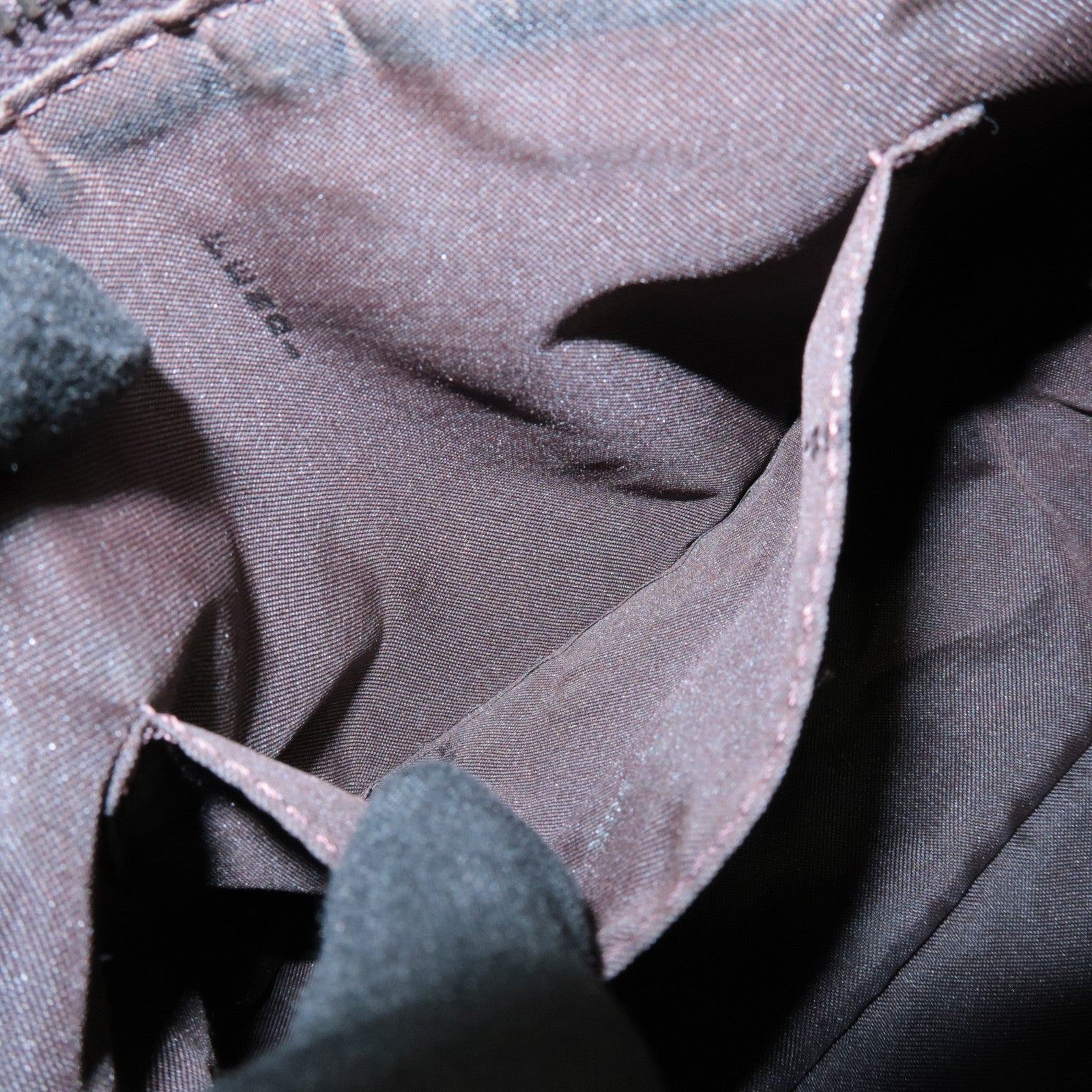 FENDI Zucca Canvas Leather Mini Hand Bag Brown 8BR155 Used