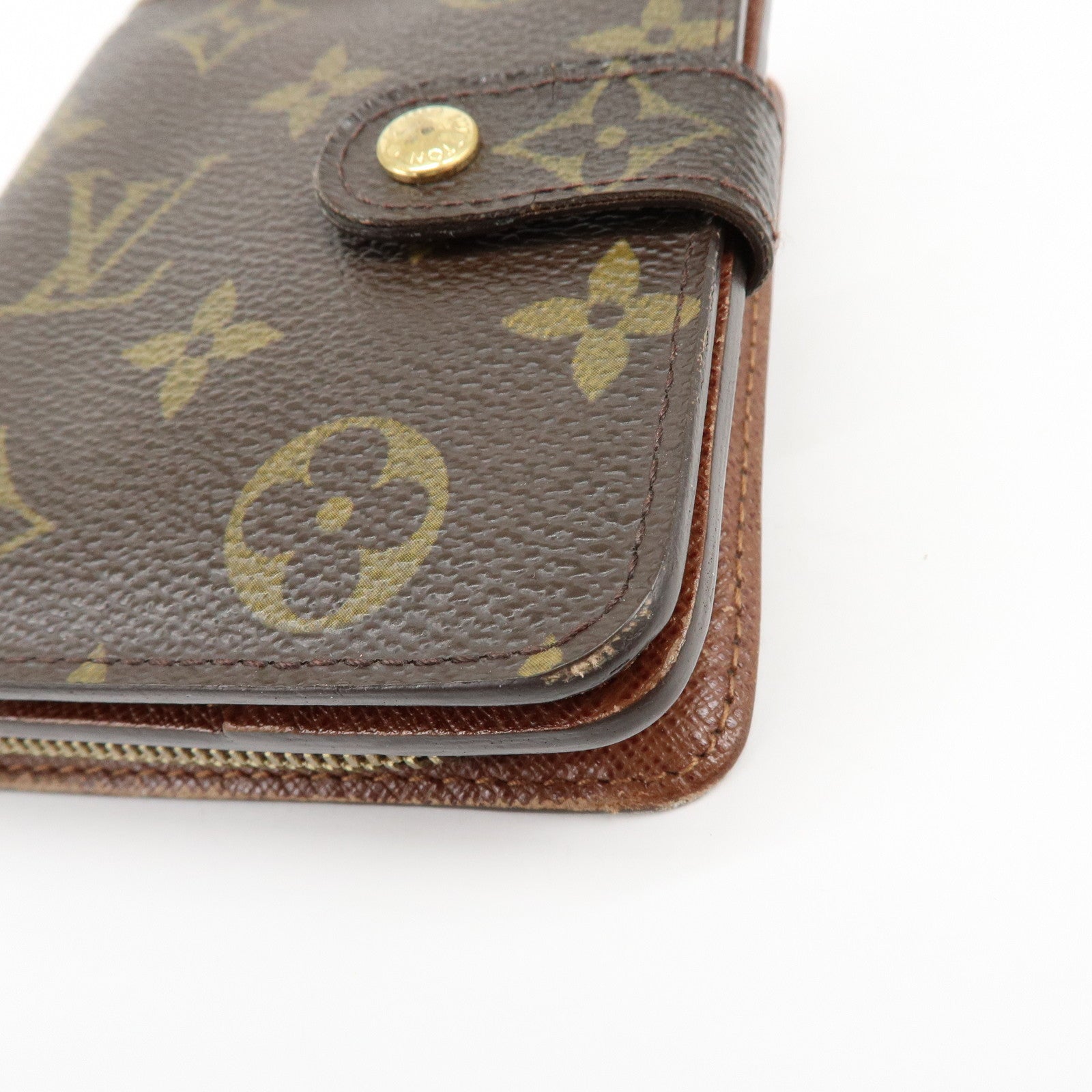 Louis Vuitton Monogram Set of 2 Bi-fold Wallets Brown M61667 M61660