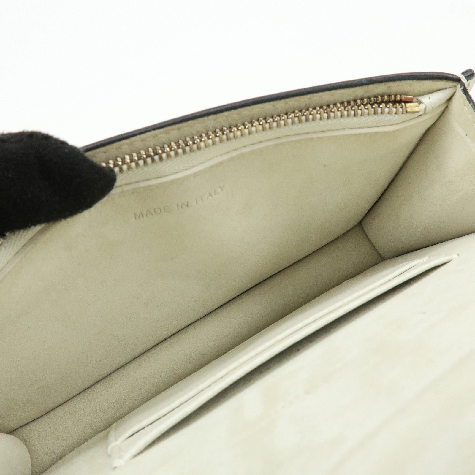 Christian Dior Saddle Calf Leather Waist Pouch Body Bag White