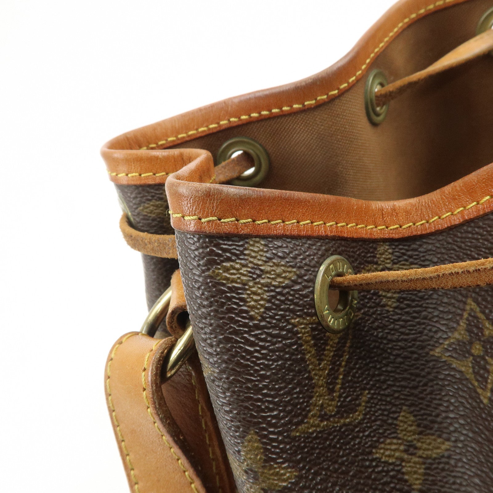 Louis Vuitton Monogram Petit Noe Shoulder Bag Brown M42226