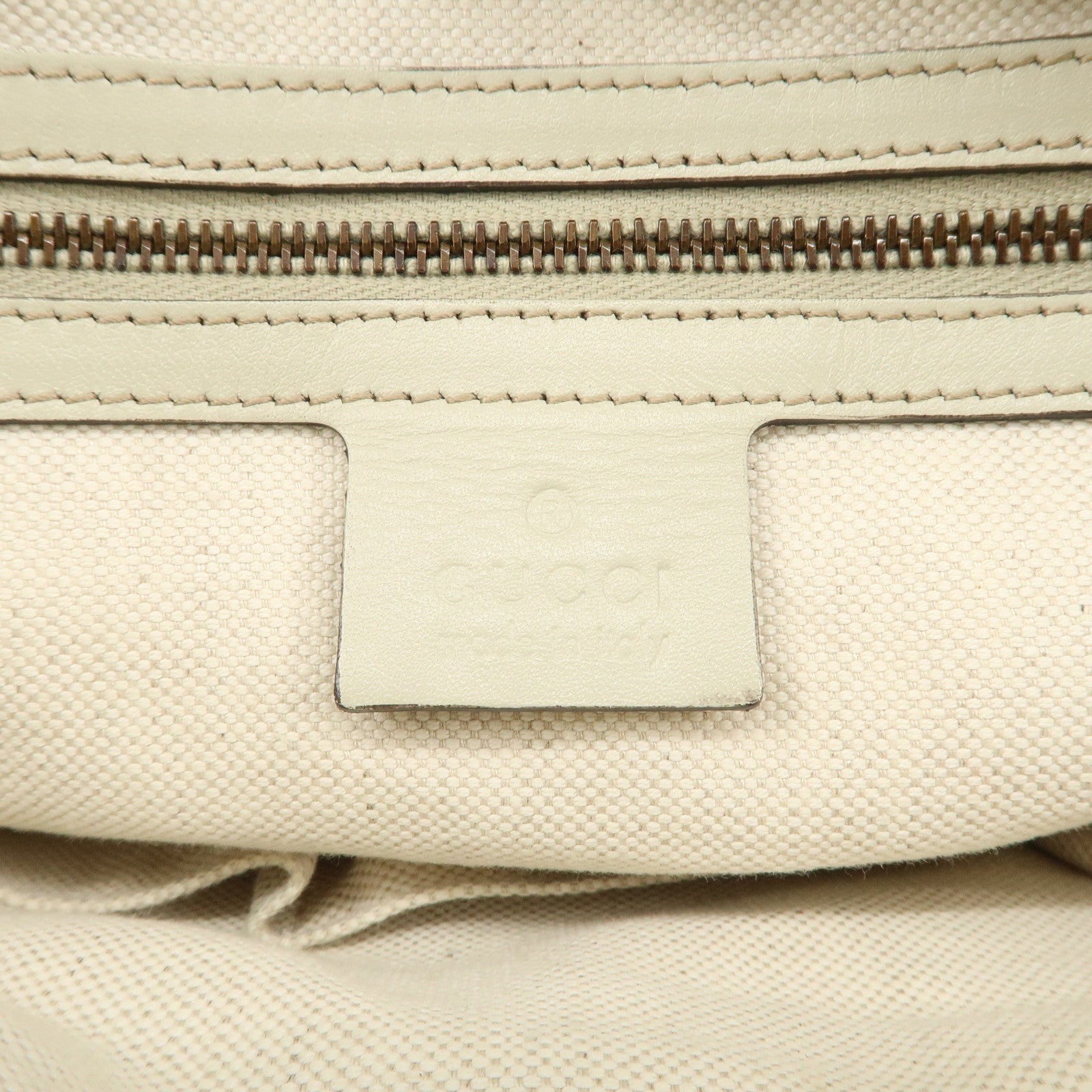 GUCCI Scarlett Guccissima Leather Tote Bag Hand Bag Beige 269953 Used