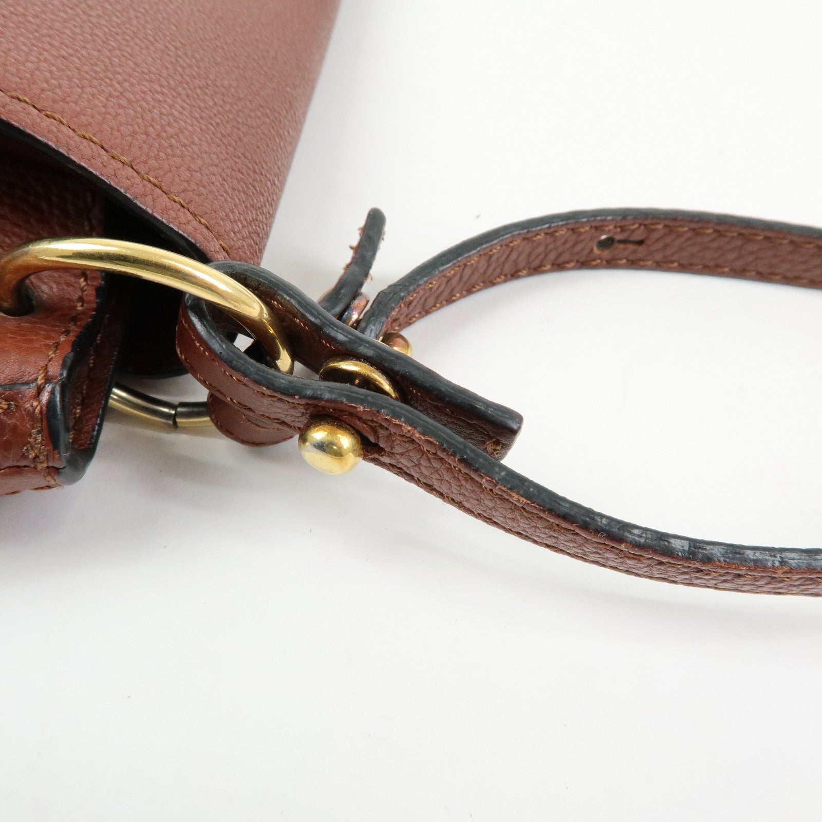 Chloe Elsie Leather 2Way Bag Shoulder Bag Hand Bag Brown