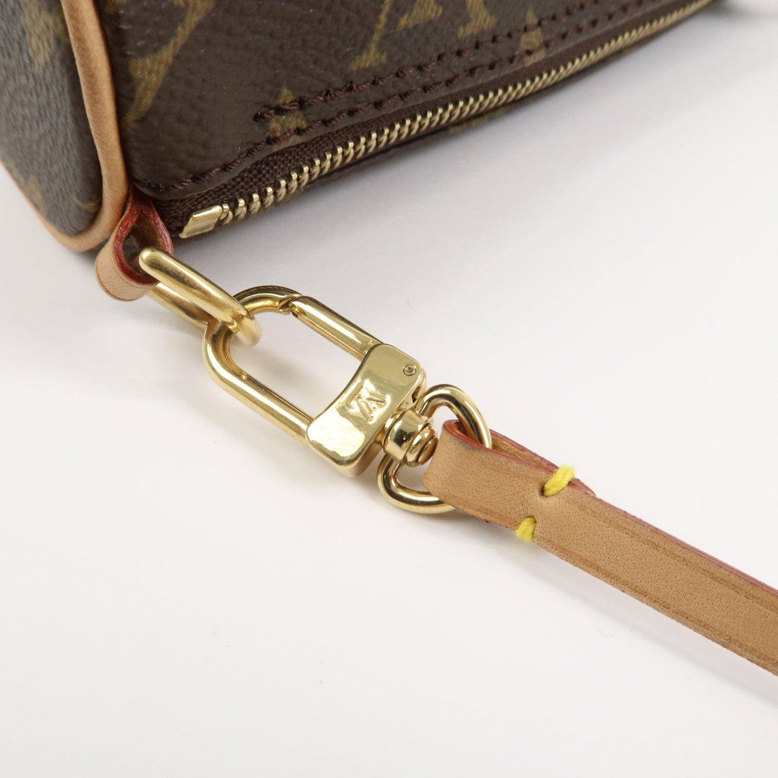 Louis Vuitton Monogram Mini Pouch for Papillon Bag Brown