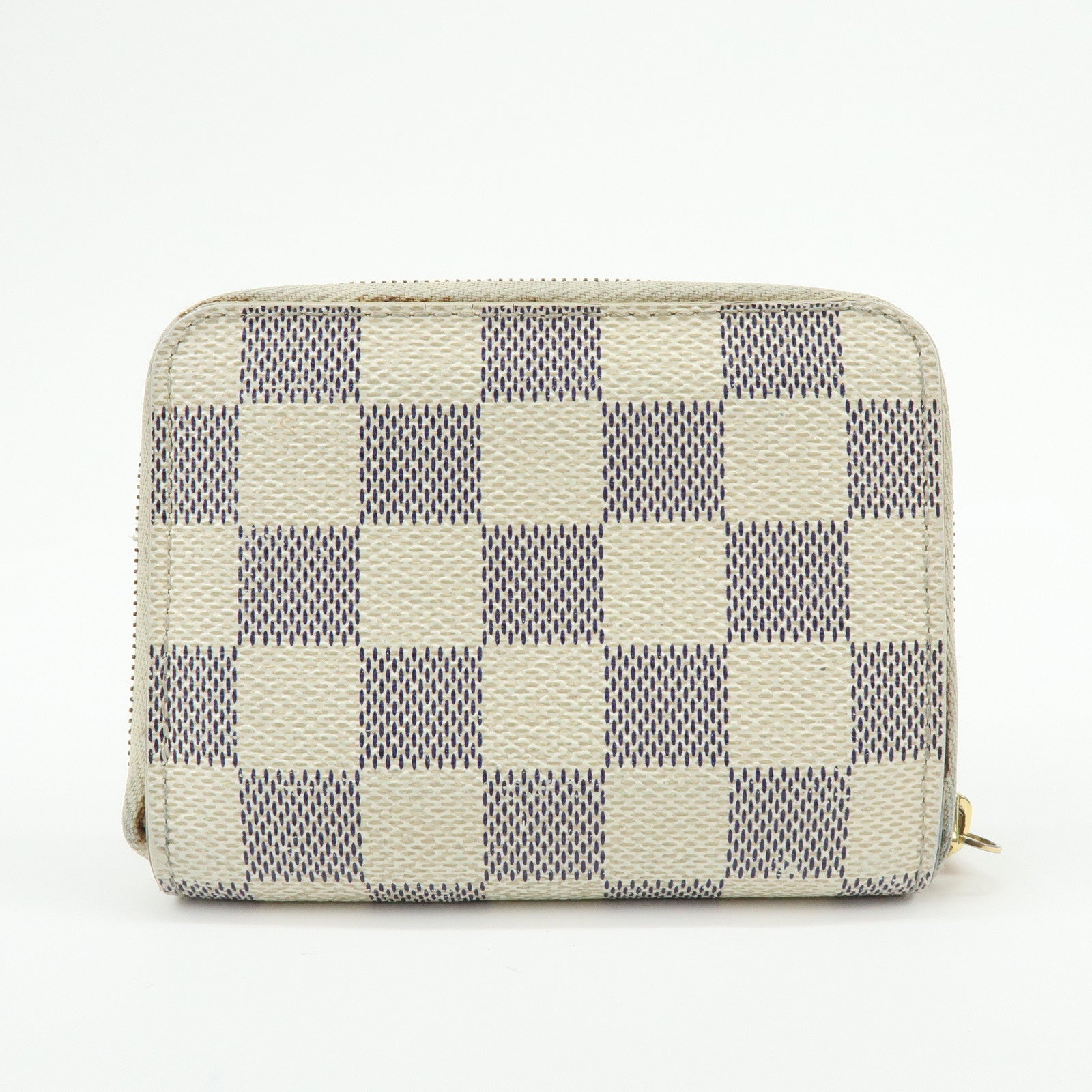 Louis Vuitton Damier Azur Zippy Coin Purse Coin Case Ivory N63069