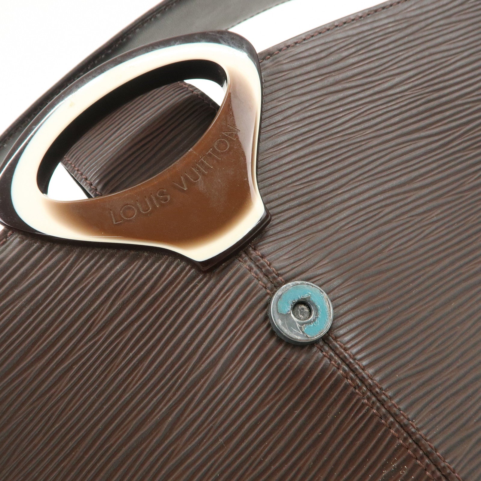 Louis Vuitton Epi Reverie Hand Bag Shoulder Bag Moca M5216D Used