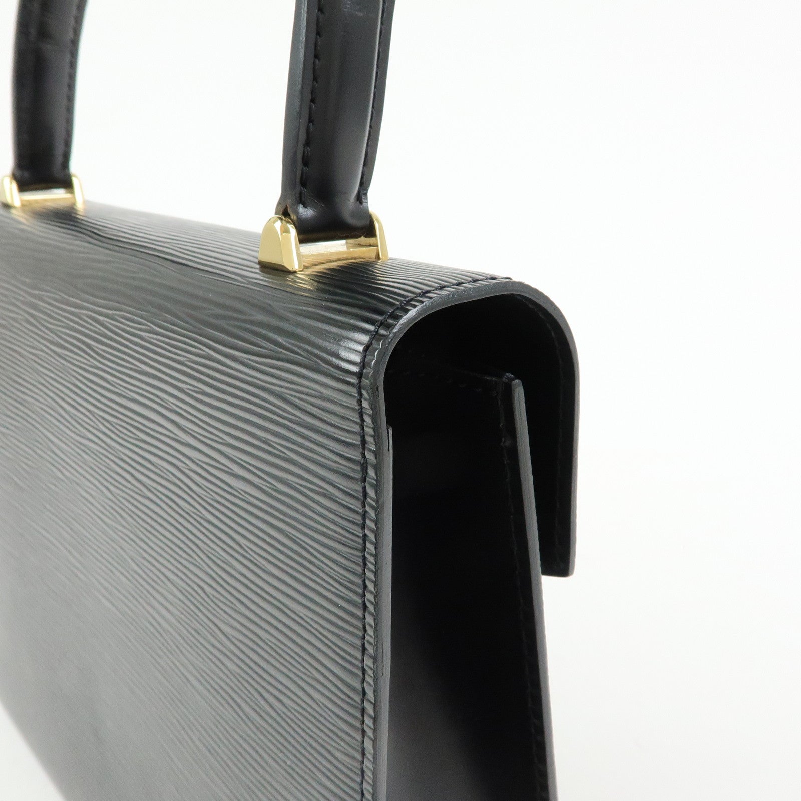 Louis Vuitton Epi Leather Malesherbes Hand Bag Noir Black M52372