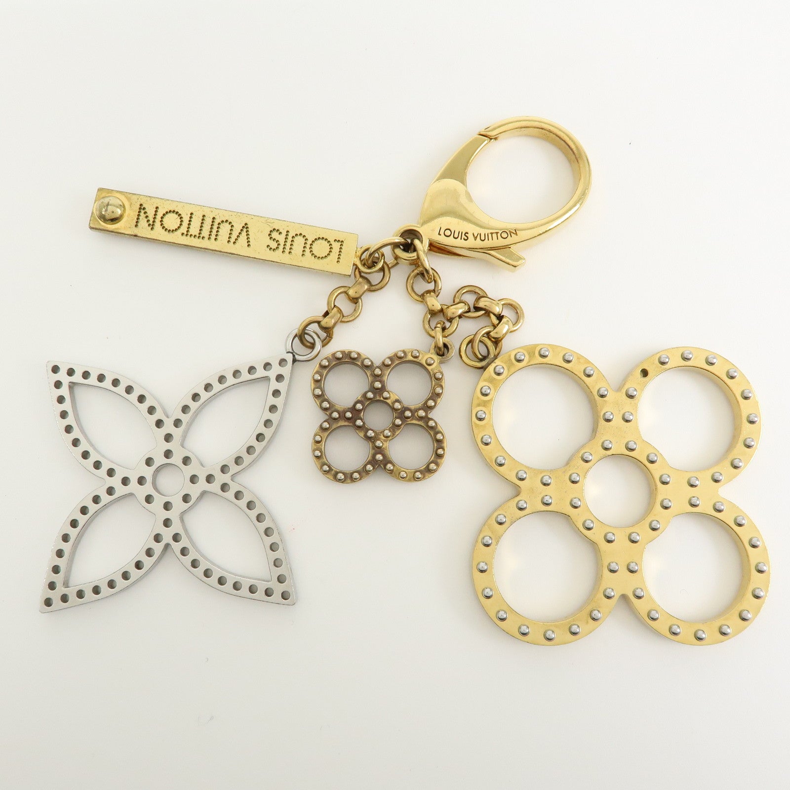 Louis Vuitton Bijoux Sac Tapage Metal Bag Charm Gold Silver M65090