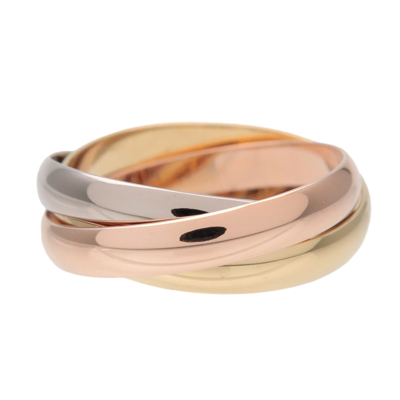 Cartier Trinity Ring SM K18 750YG/WG/PG #46 US4 EU46 HK8