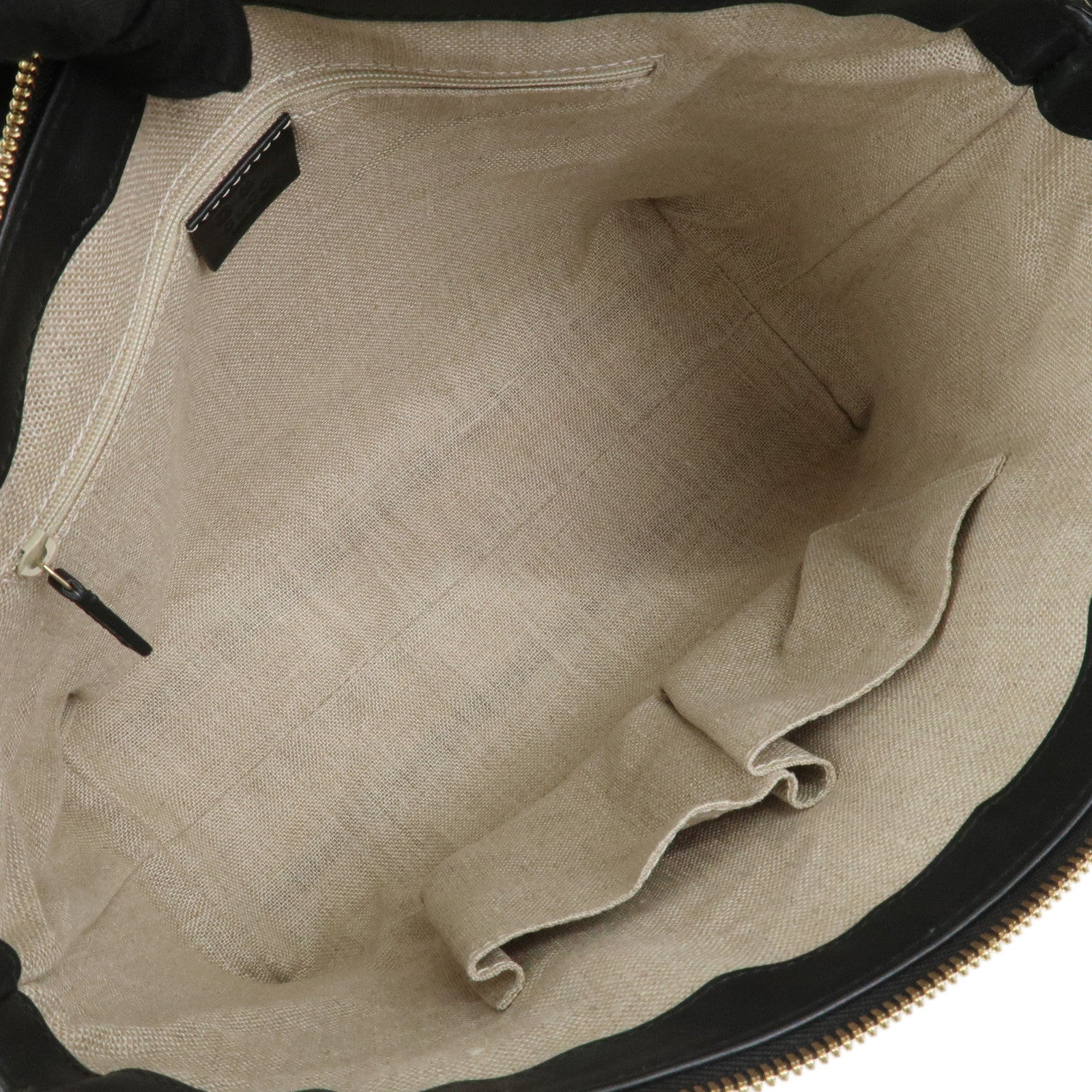 GUCCI Micro Guccissima Leather 2Way Hand Shoulder Bag Black 449659