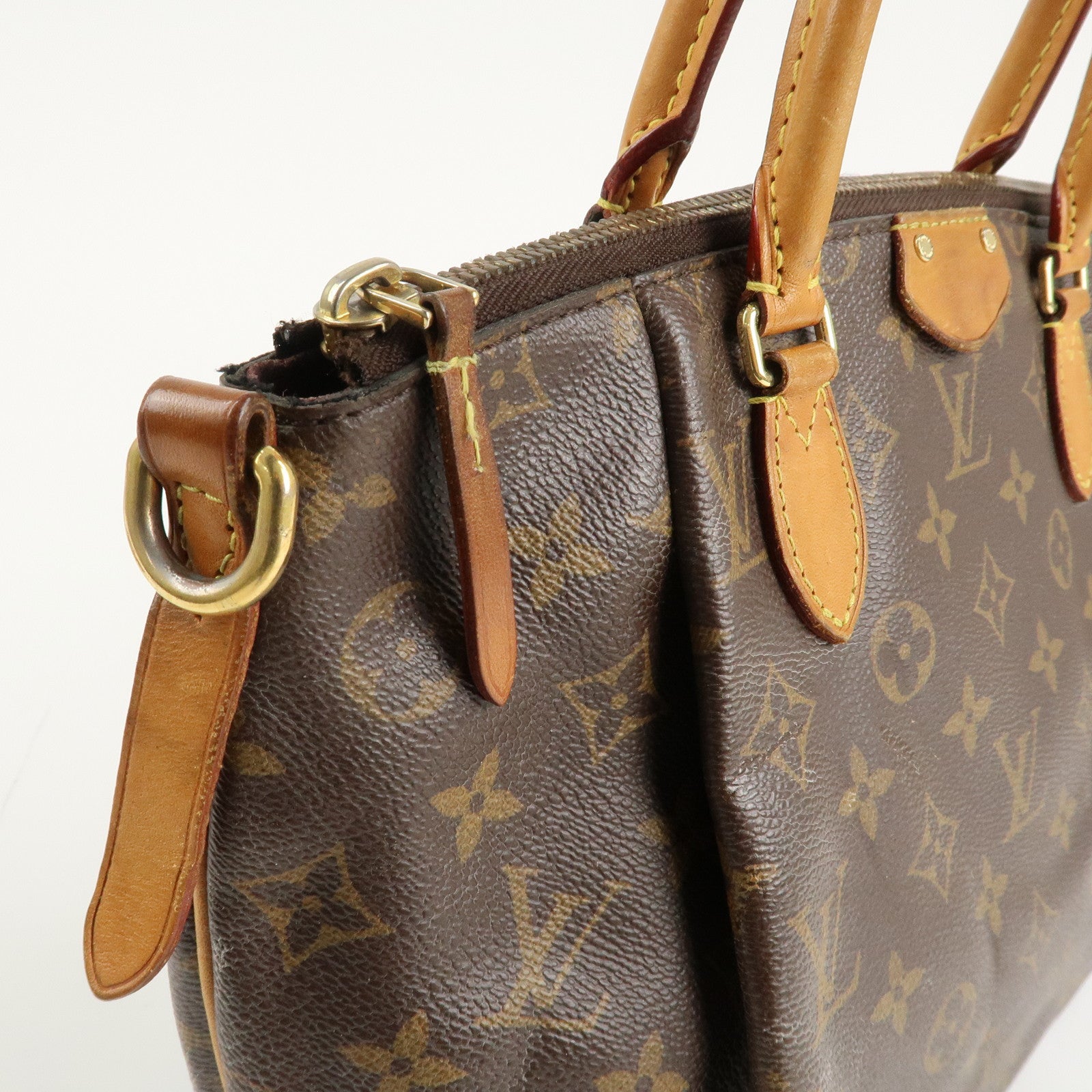 Louis Vuitton Monogram Turenne PM 2Way Hand Bag Brown M48813 Used