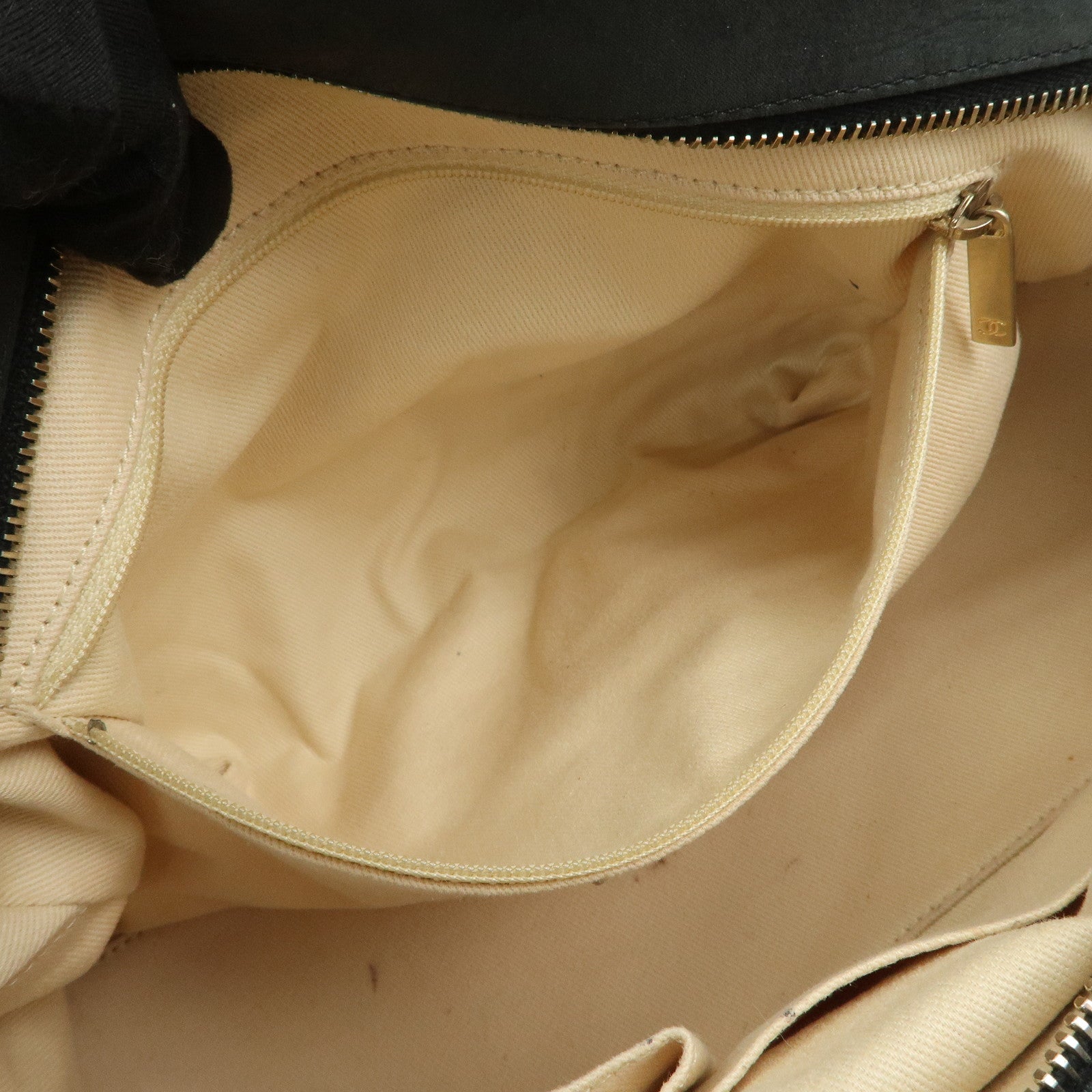 CHANEL Matelasse COCO Mark Lamb Skin Shoulder Bag Black A50475