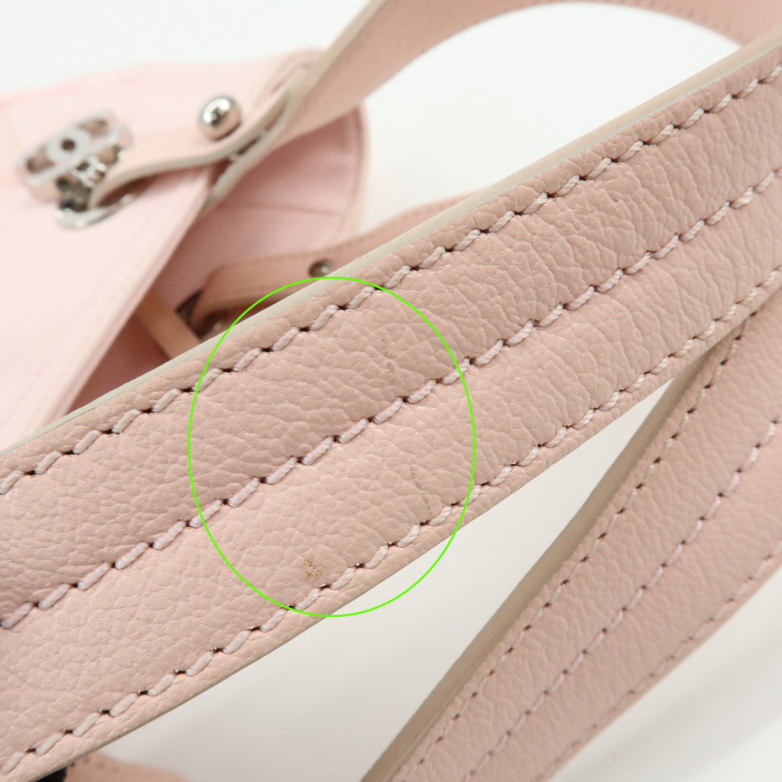 CHANEL Paris Biarritz PM Canvas Leather Tote Bag Pink A34208