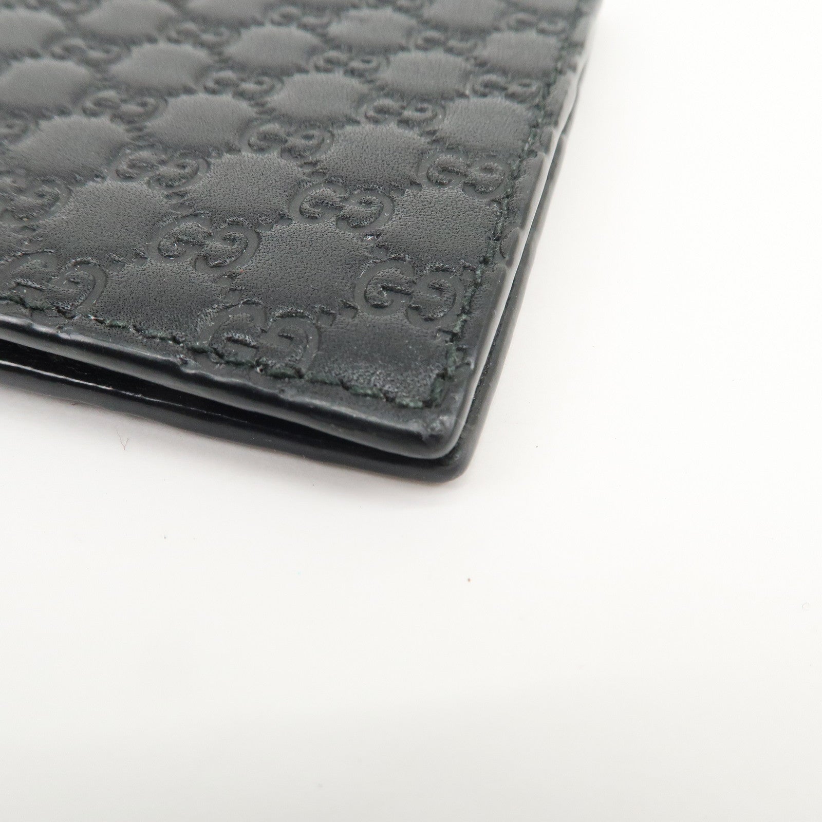 GUCCI Micro Guccissima Leather Bi-fold Wallet Card Case 544478