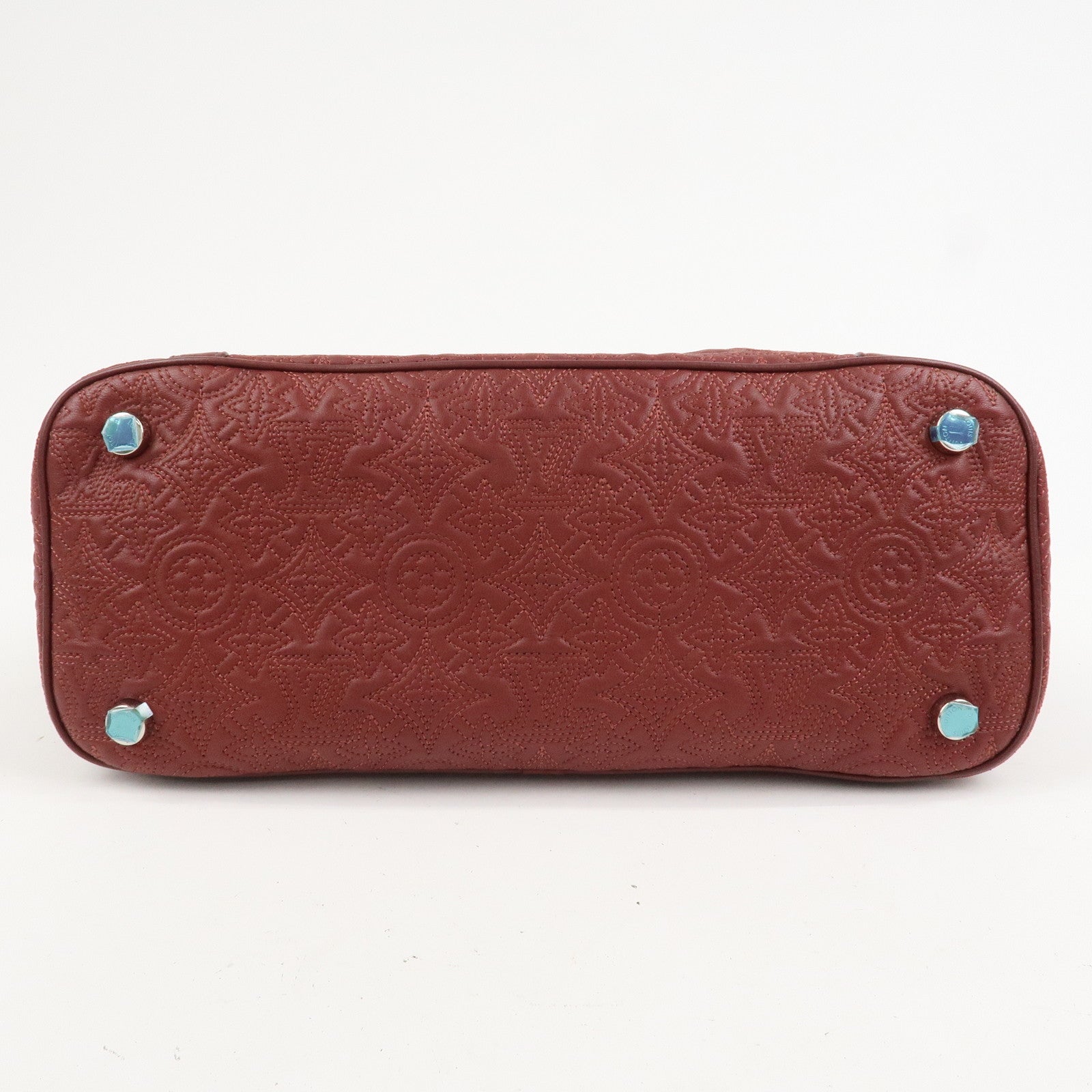 Louis Vuitton Monogram Antheia Ixia MM Lamb Skin 2Way Bag Red M97062