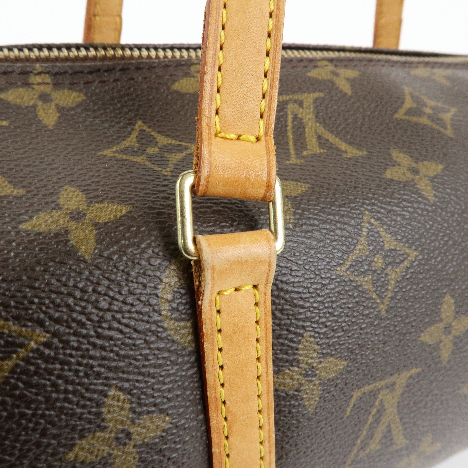Louis Vuitton Monogram Papillon 30 Hand Bag Brown M51385