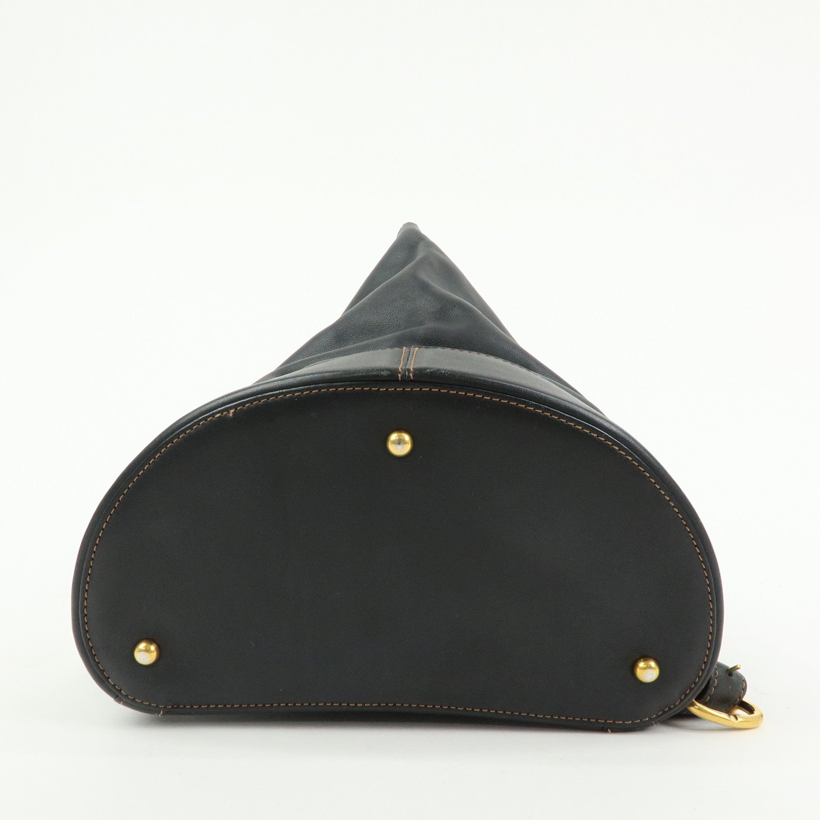 LOEWE Anton Calf Leather Backpack Rucksack Black