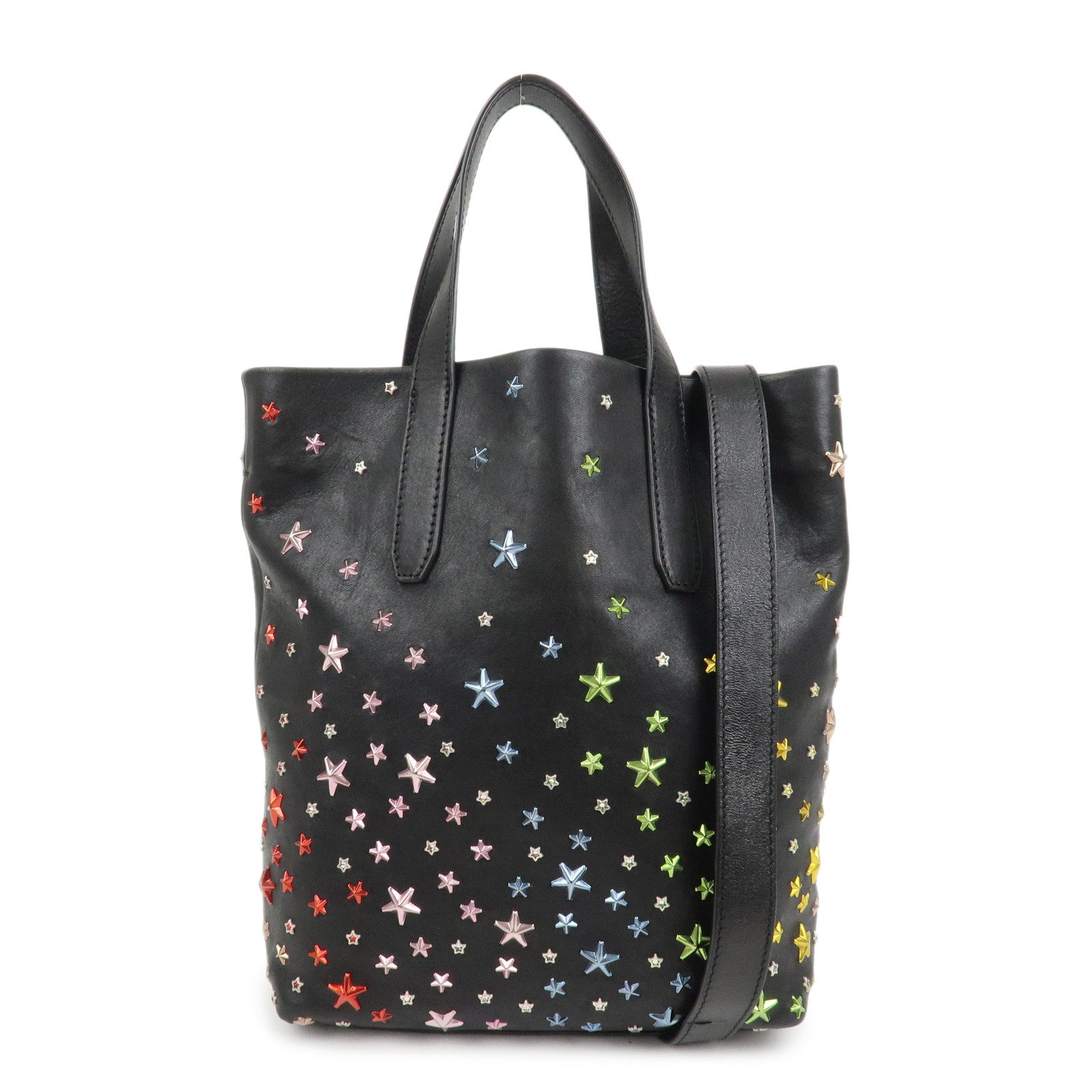 JIMMY CHOO Studs Leather 2Way Bag Shoulder Bag Japan Ltd