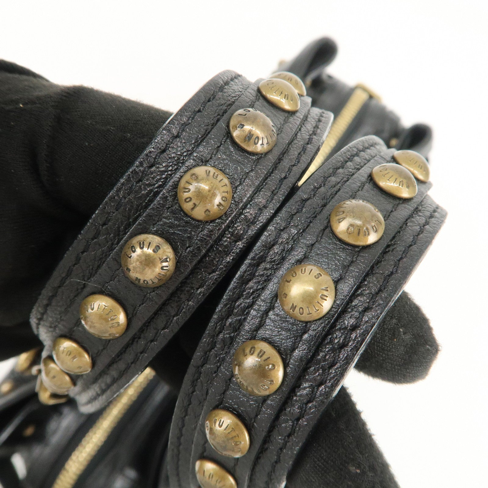 Louis Vuitton Cruise Line Rivet Shoulder Bag Noir Black M95346