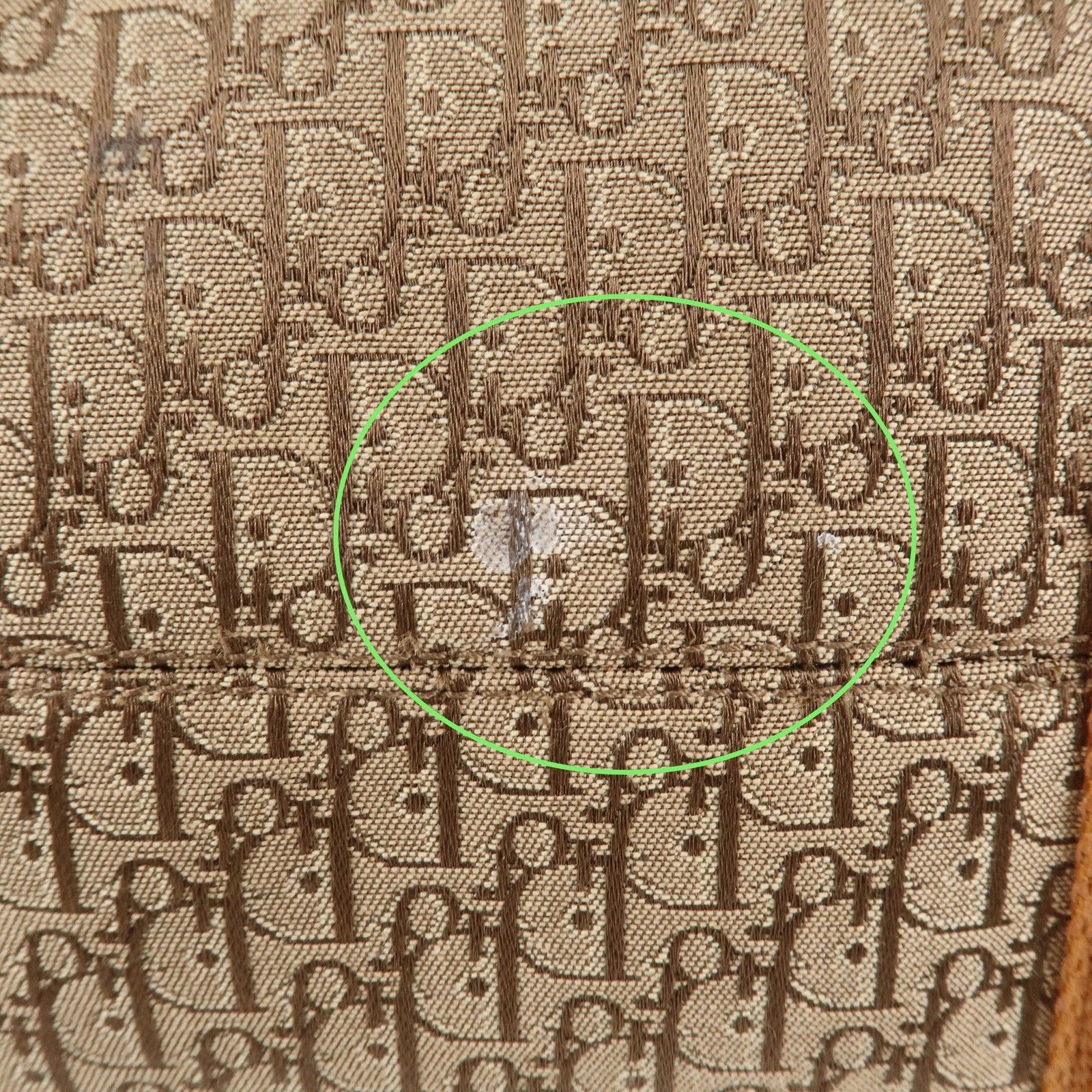 Christian Dior Trotter Canvas Leather Mini Boston Bag Hand Bag Used