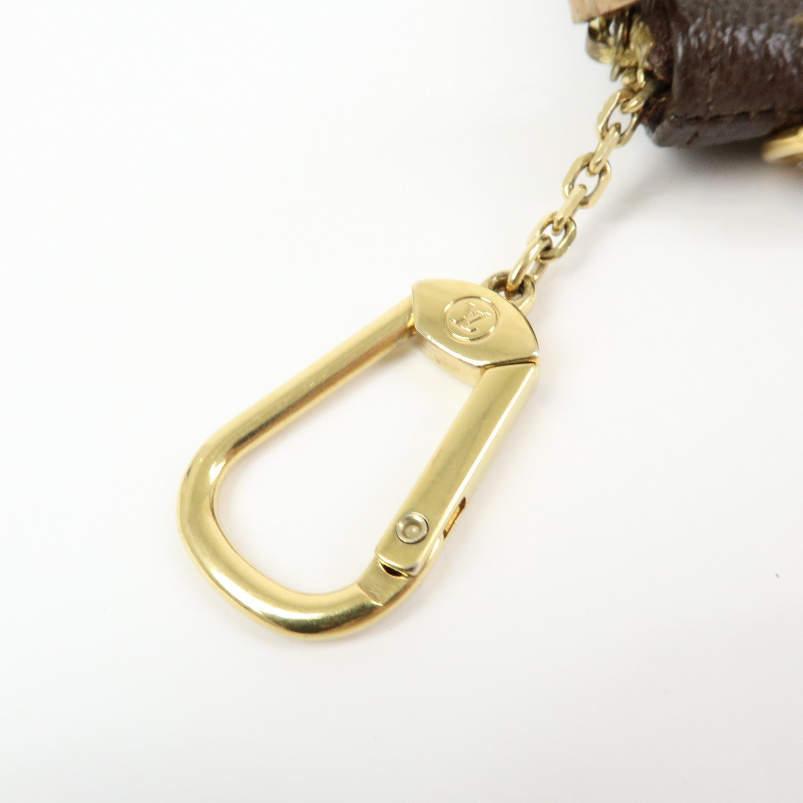 Louis Vuitton Monogram Pochette Cles Complis T&B Coin Case M58025