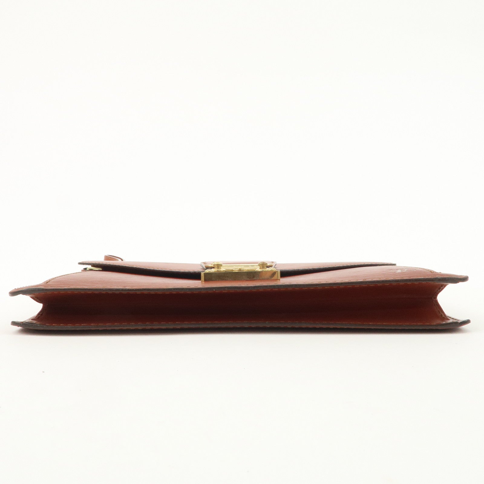 Louis Vuitton Epi Sellier Dragonne Clutch Bag Kenya Brown M52618