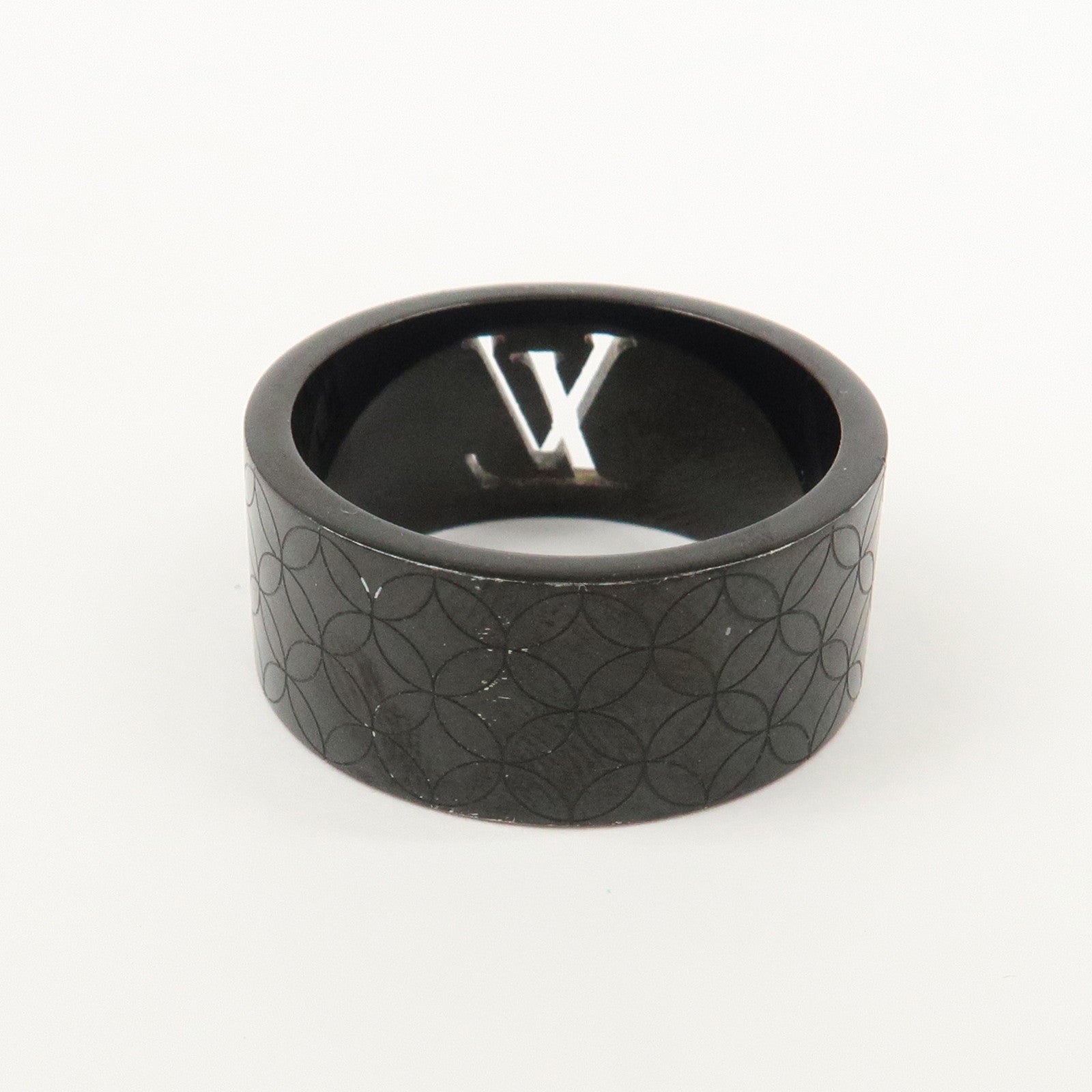 Louis Vuitton Bague Champs Élysées Metal Ring Black M66110