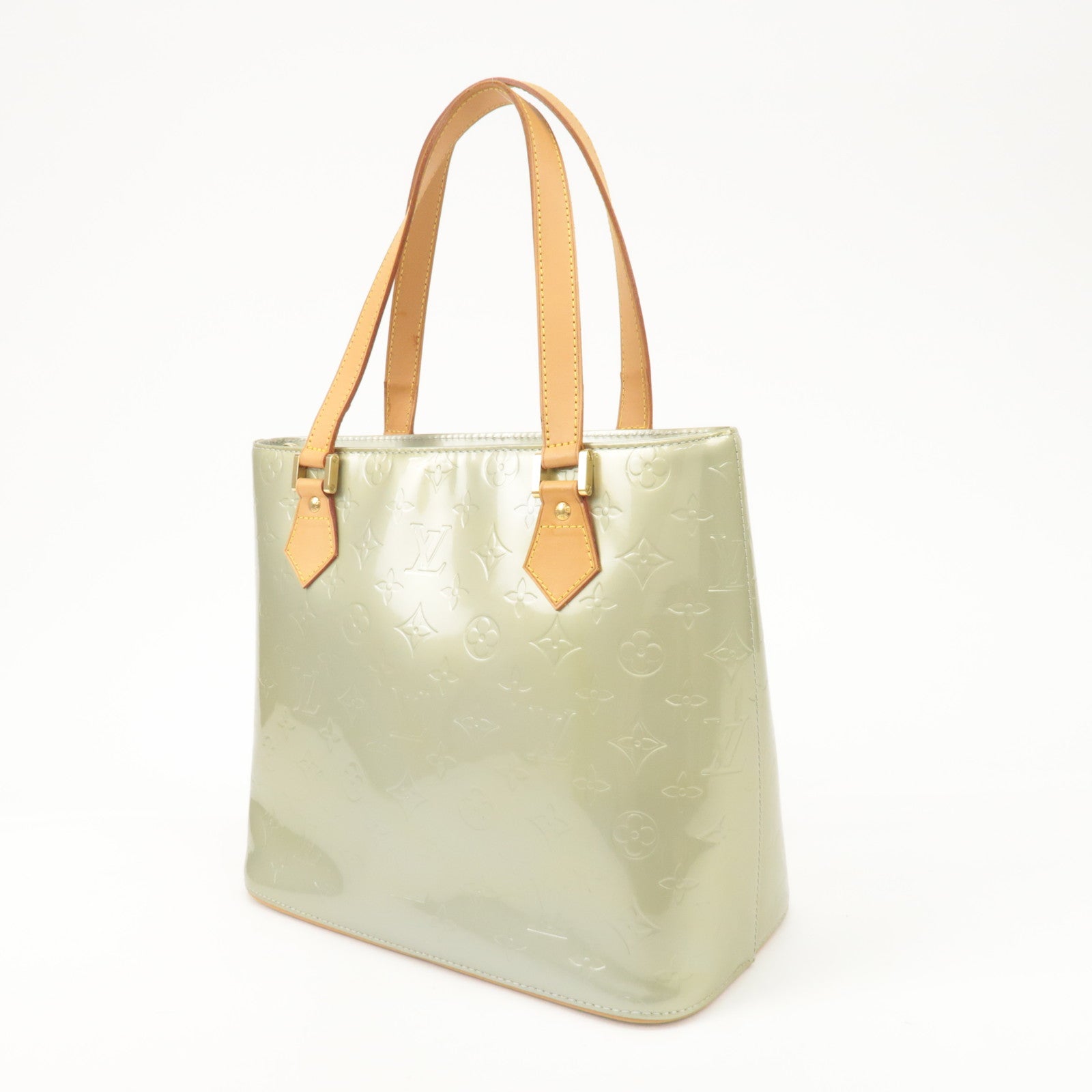 Louis Vuitton Monogram Vernis Houston Hand Bag Gris M91053 Used