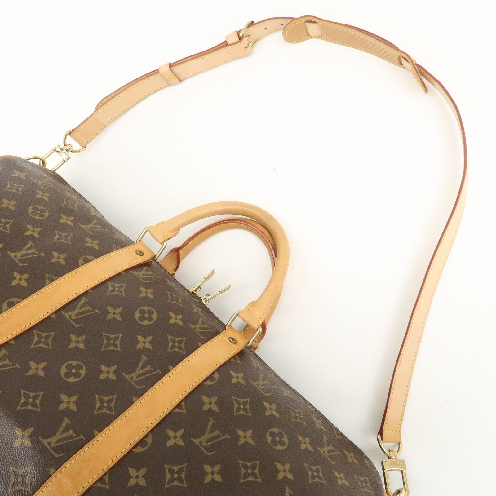 Louis Vuitton Monogram Keep All Bandouliere 50 Boston Bag M41416