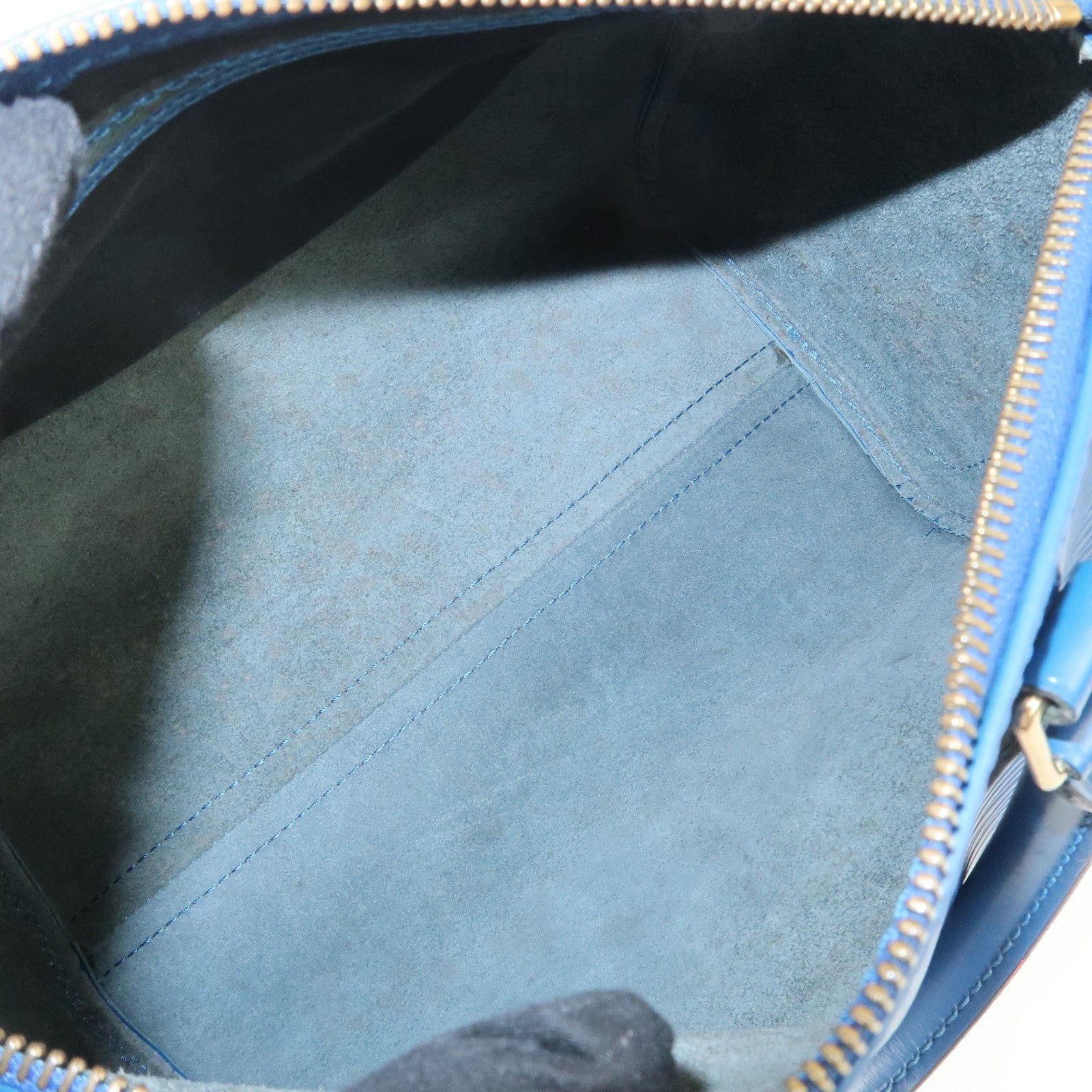 Louis Vuitton Epi Speedy 25 Hand Bag Boston Bag Toledo Blue M43015