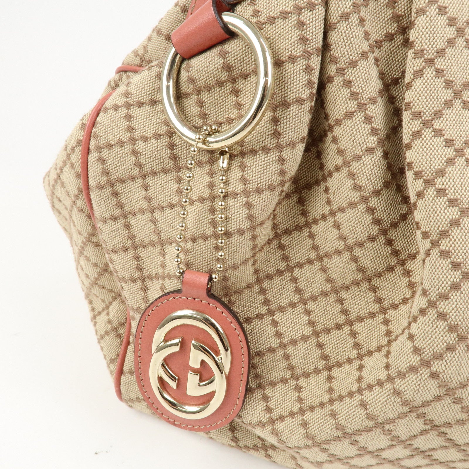 GUCCI Diamante Sukey Interlocking G Tote Bag Hand Bag 211944