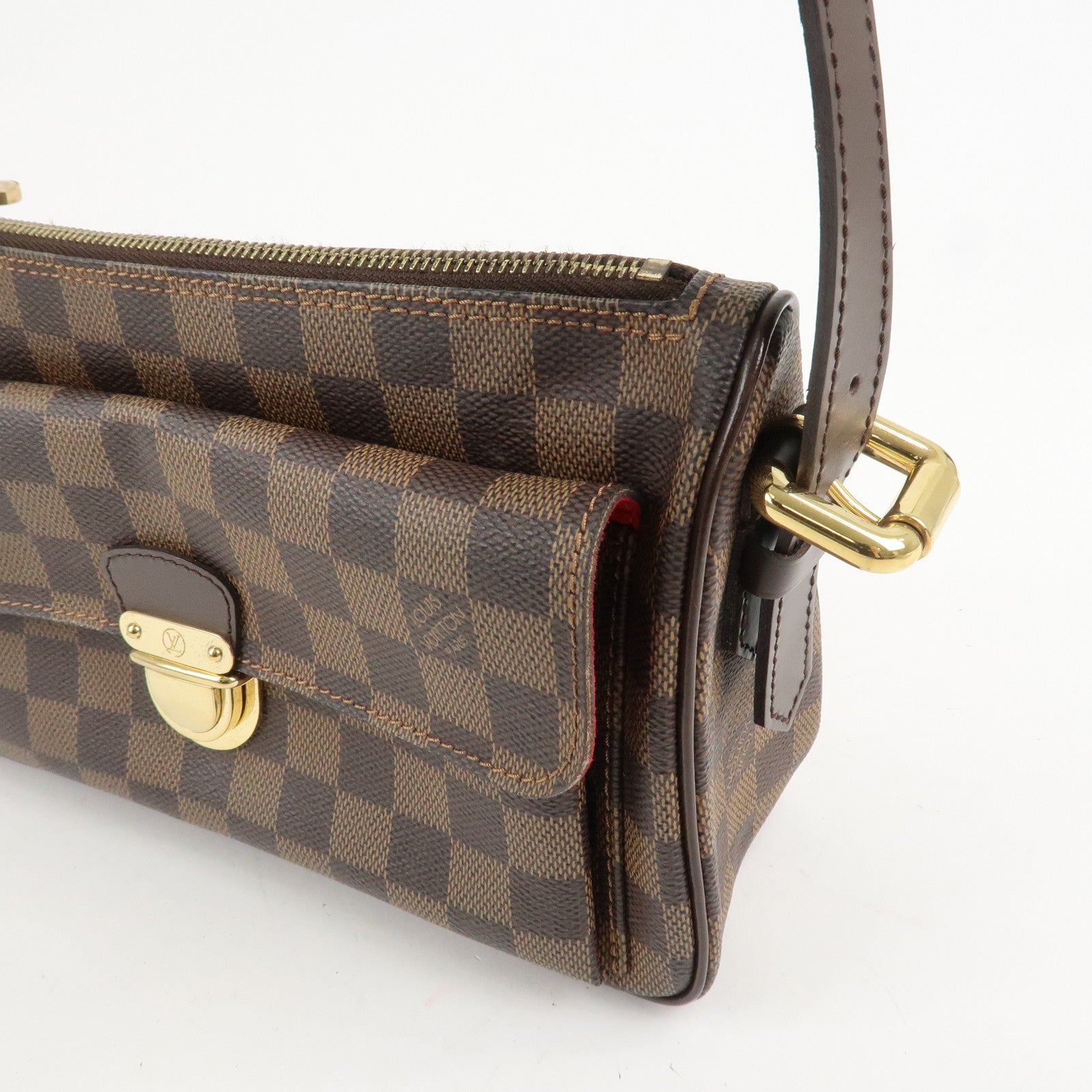 Louis Vuitton Damier Leather Canvas Ravello GM Shoulder Bag N60006