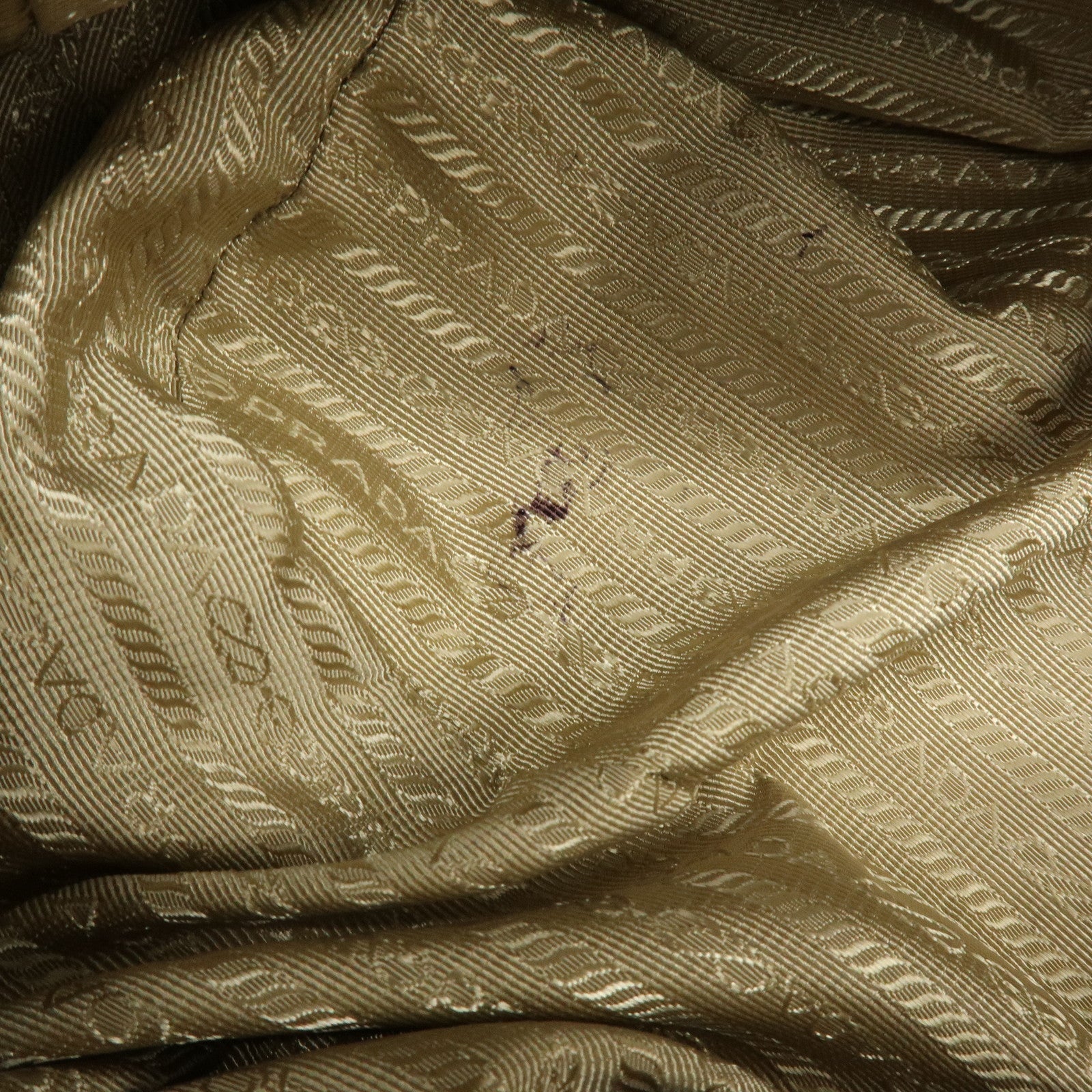 PRADA Canvas Leather Tote Bag Shoulder Bag Camouflage Brown Khaki