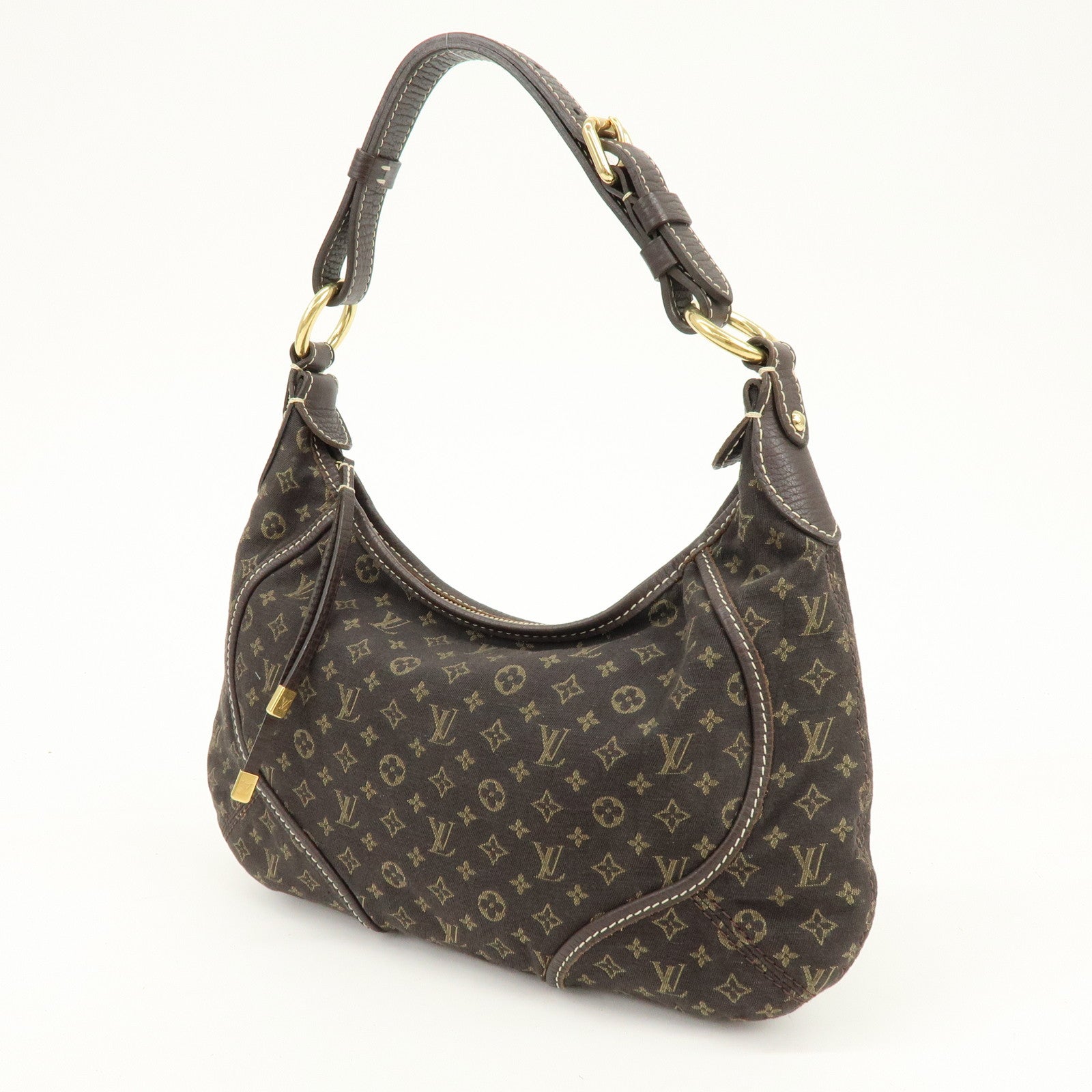 Louis Vuitton Monogram Mini Lin Manon PM Shoulder Bag Ebene M95621