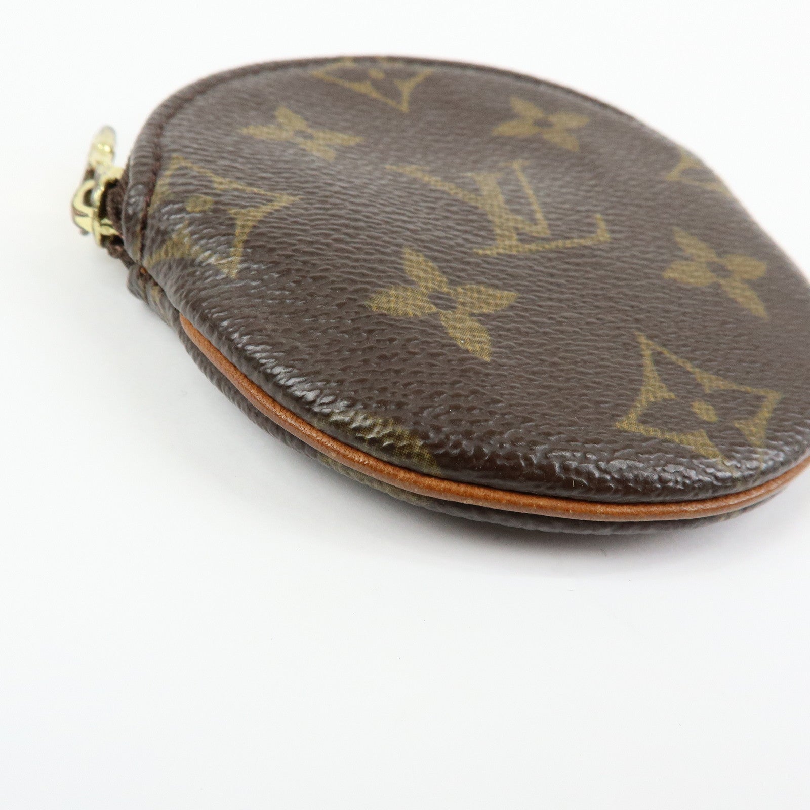 Louis Vuitton Monogram Porte Monnaie Rond Coin Case Brown M61926